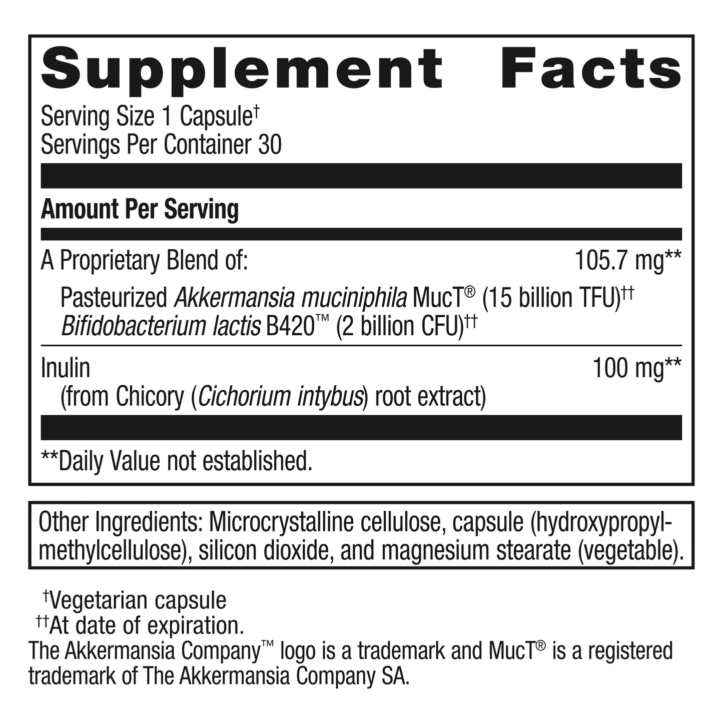 Metagenics UltraFlora Triplebiotic with Akkermansia- Digestive Supplement for Gut Health & Gut Barrier Function* - Contains Prebiotic, Probiotic & Postbiotic - 30 Capsules