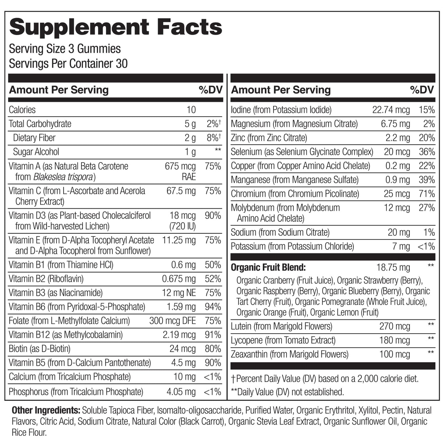 NATURELO Whole Food Vitamin Gummies for Kids - Chewable Gummy Multivitamin for Children - Non-GMO - with Vitamins & Minerals - 90 Vegan Gummies
