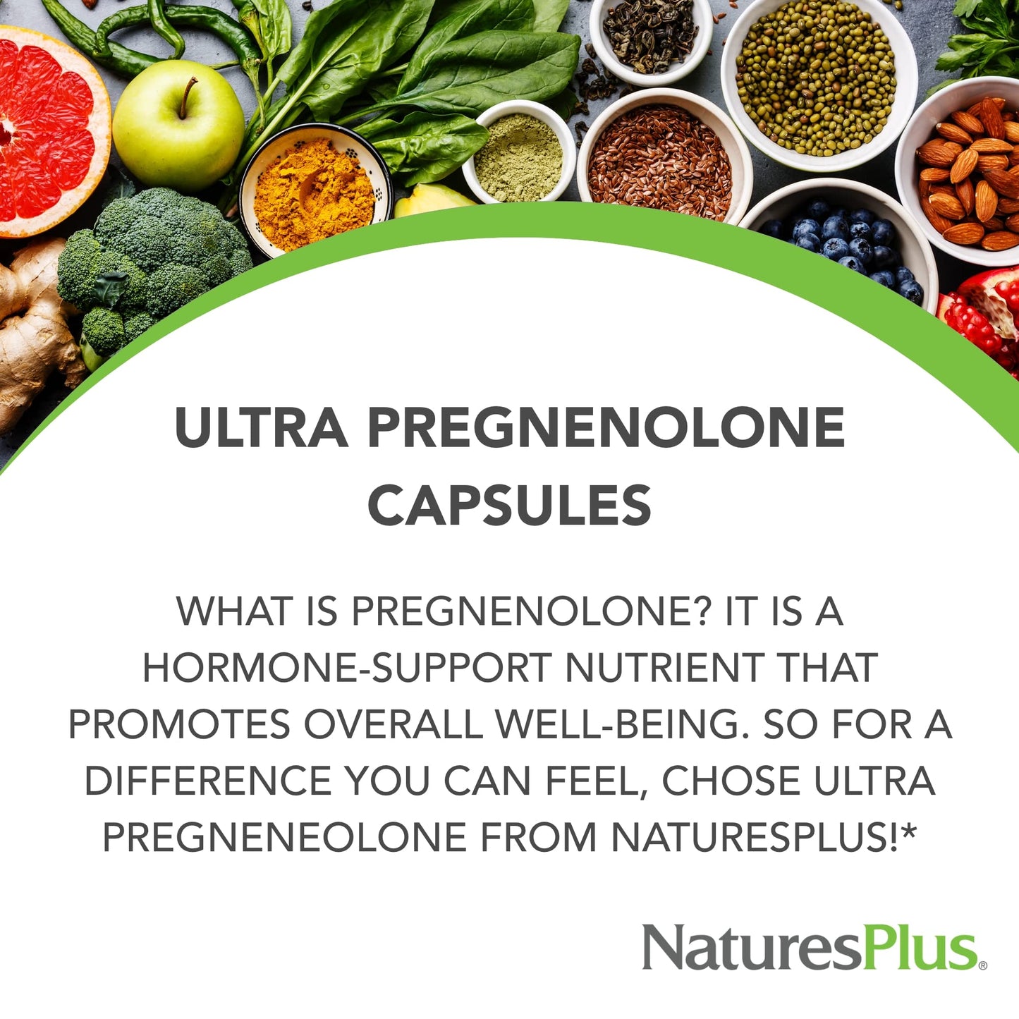 Natures Plus Ultra Pregnenolone - 60 Capsules - Promotes Overall Well-Being, Immune Support & Cognitive Function - 60 Servings