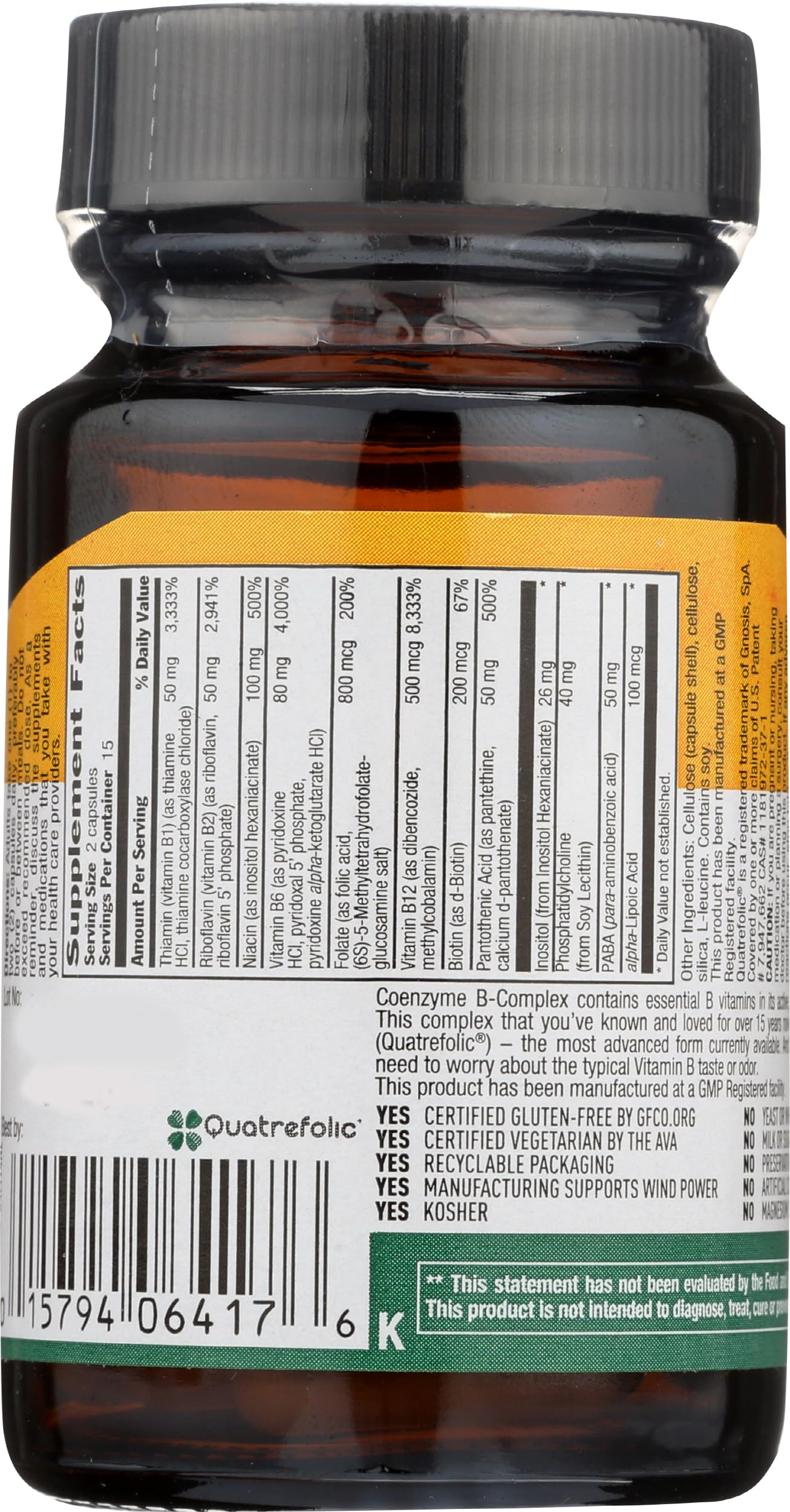Pre-Order | Arrives in 5–10 Days – Country Life Coenzyme B Complex, 30-Count