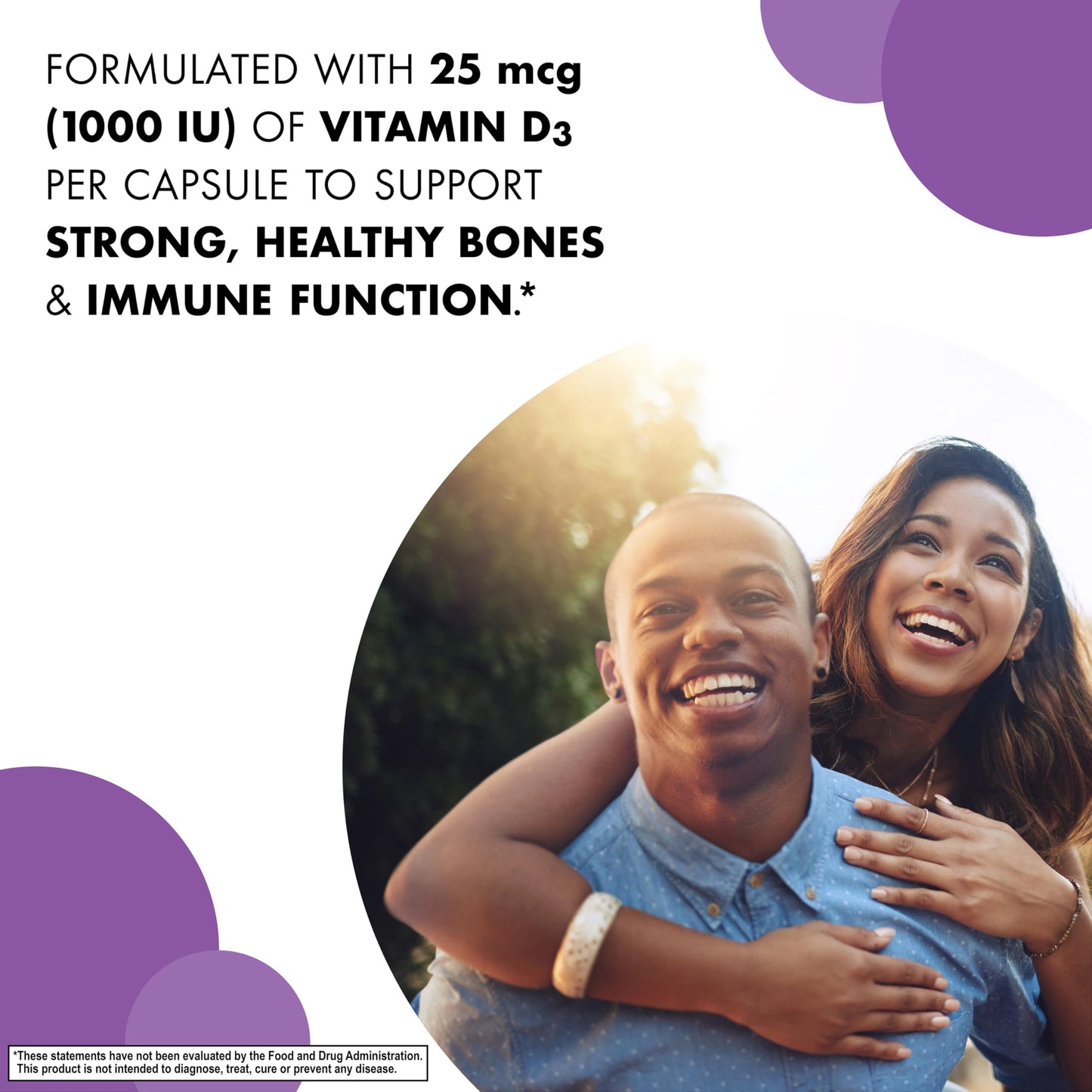 BlueBonnet Nutrition Vitamin D3 1000 IU, Aid in Muscle and Skeletal Growth, Cholecalciferol from Lanolin, Non GMO, Gluten Free, Soy Free, Milk Free, Kosher, 90 Vegetable Capsule, White