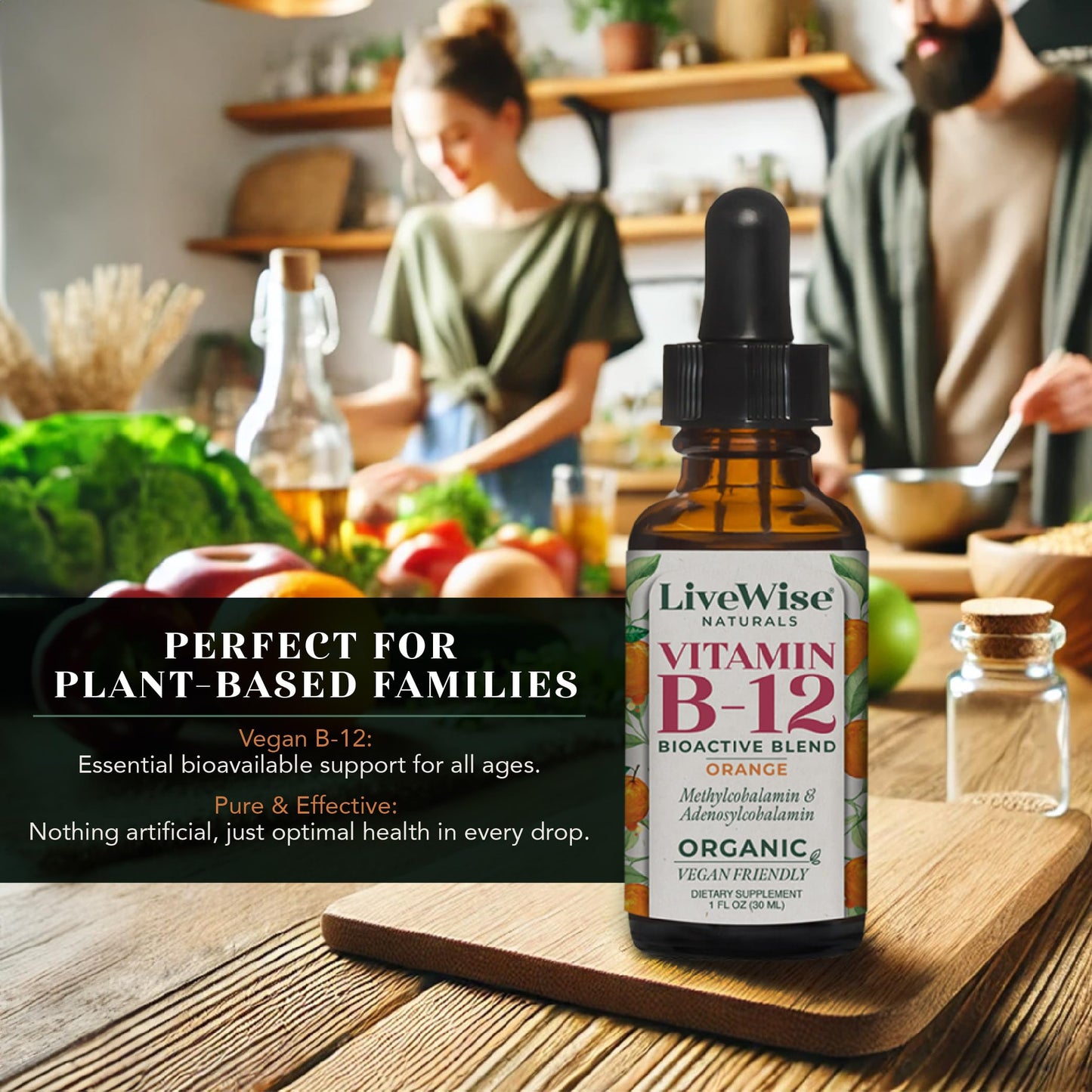 Liquid B12 Vitamin Sublingual – All-Natural Liquid Vitamin Vegan B12 Drops – Non-GMO Adenosylcobalamin Methylcobalamin B12 Supplement – Boost Your Immune System, Metabolism, Energy and Focus!