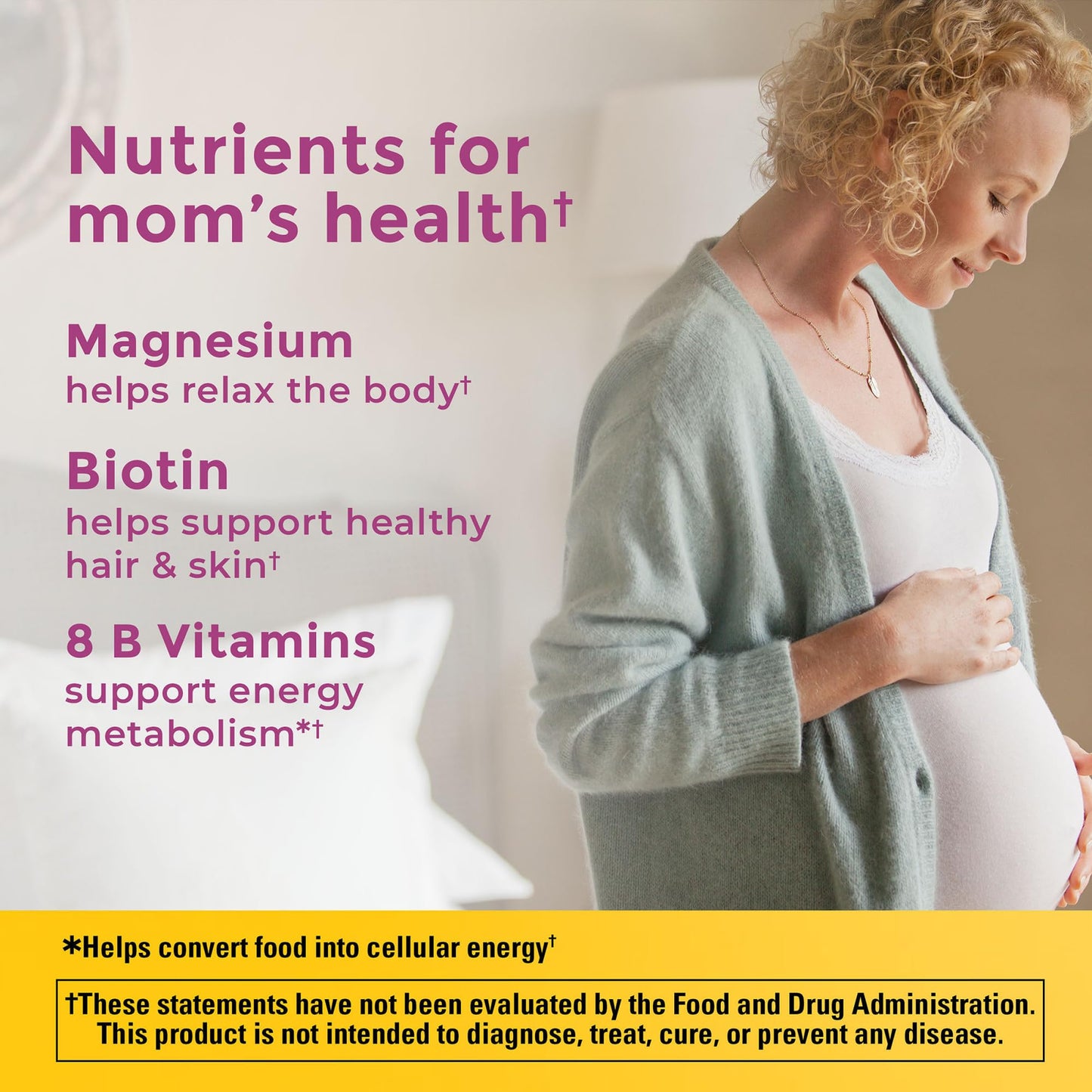 Nature Made Prenatal Multivitamin with Folic Acid, Prenatal Vitamin and Mineral Supplement for Daily Nutritional Support, 90 Tablets, 90 Day Supply
