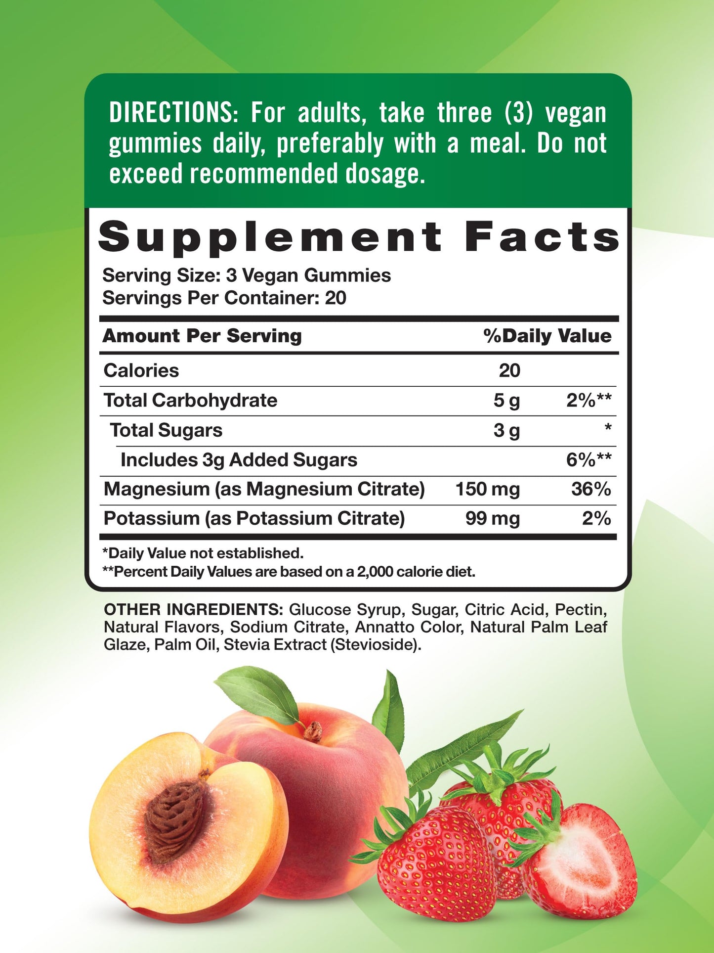 Nature's Truth Potassium Magnesium Citrate Gummies | 60 Count | Vegan, Non-GMO & Gluten Free Supplement