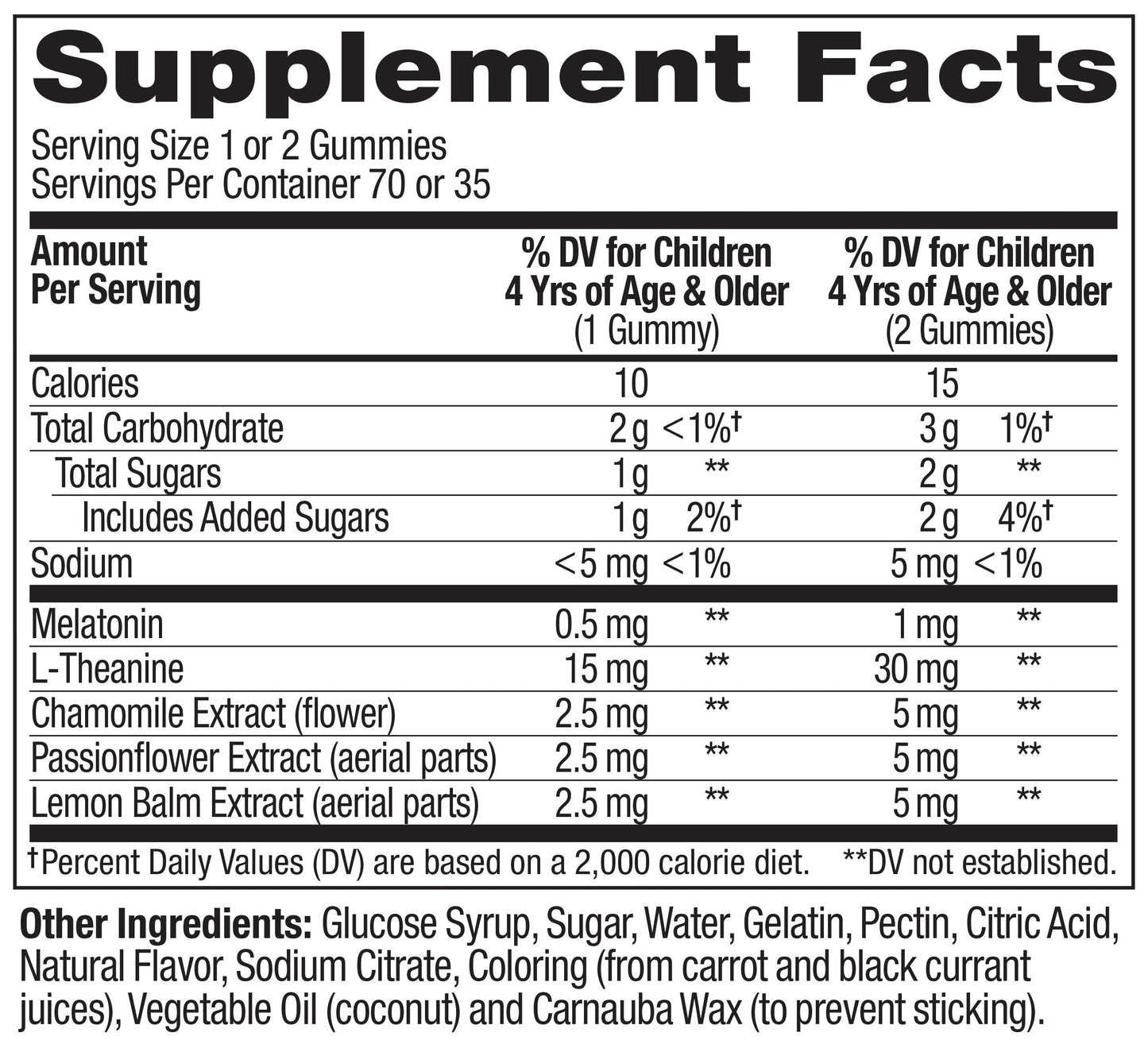OLLY Kids Sleep Gummies, 0.5mg Melatonin, L Theanine, Chamomile, and Lemon Balm, Raspberry - 70 Count