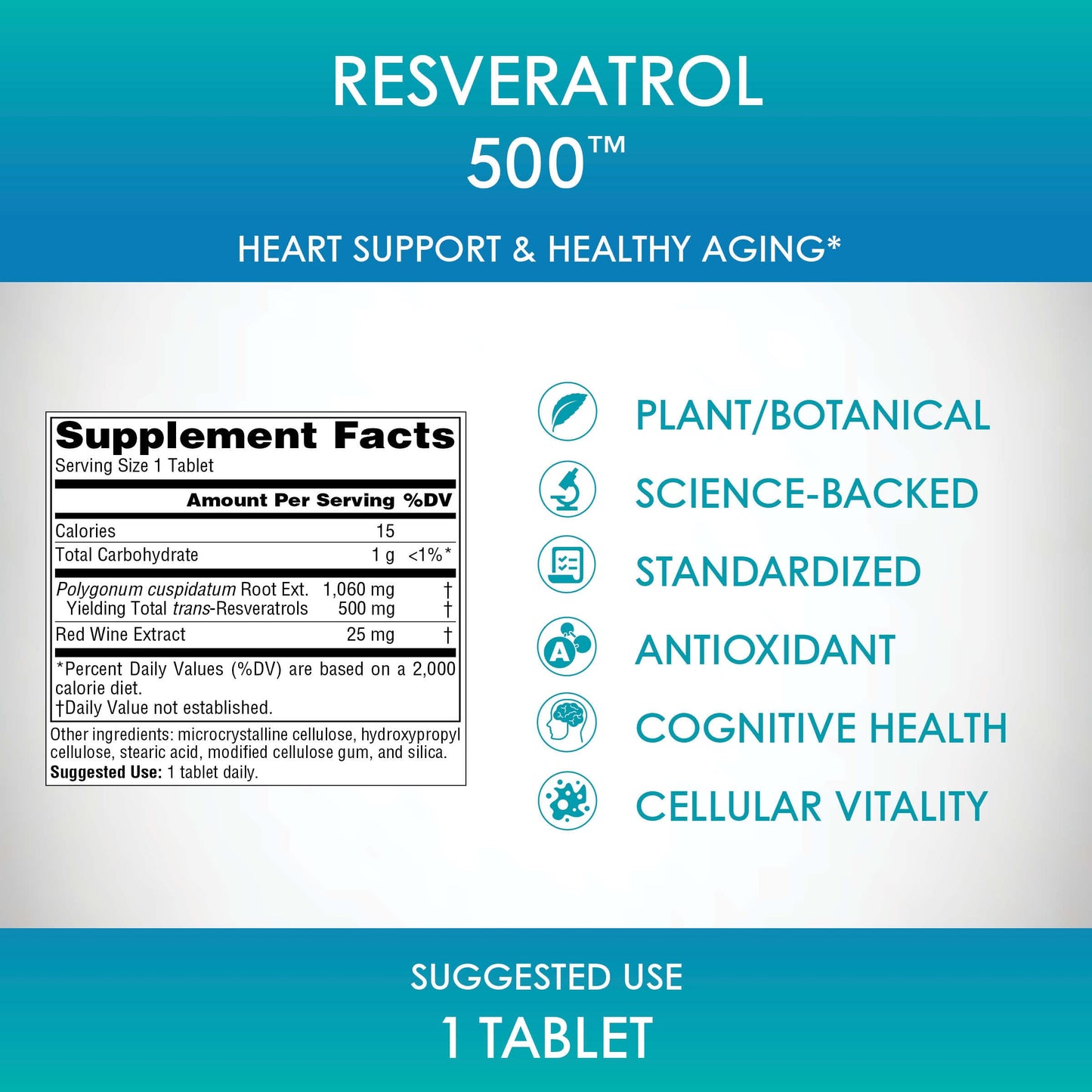 Pre-Order | Arrives in 5–10 Days – Source Naturals Resveratrol 550, Heart Support & Healthy Aging*, 500 mg - 30 Tablets