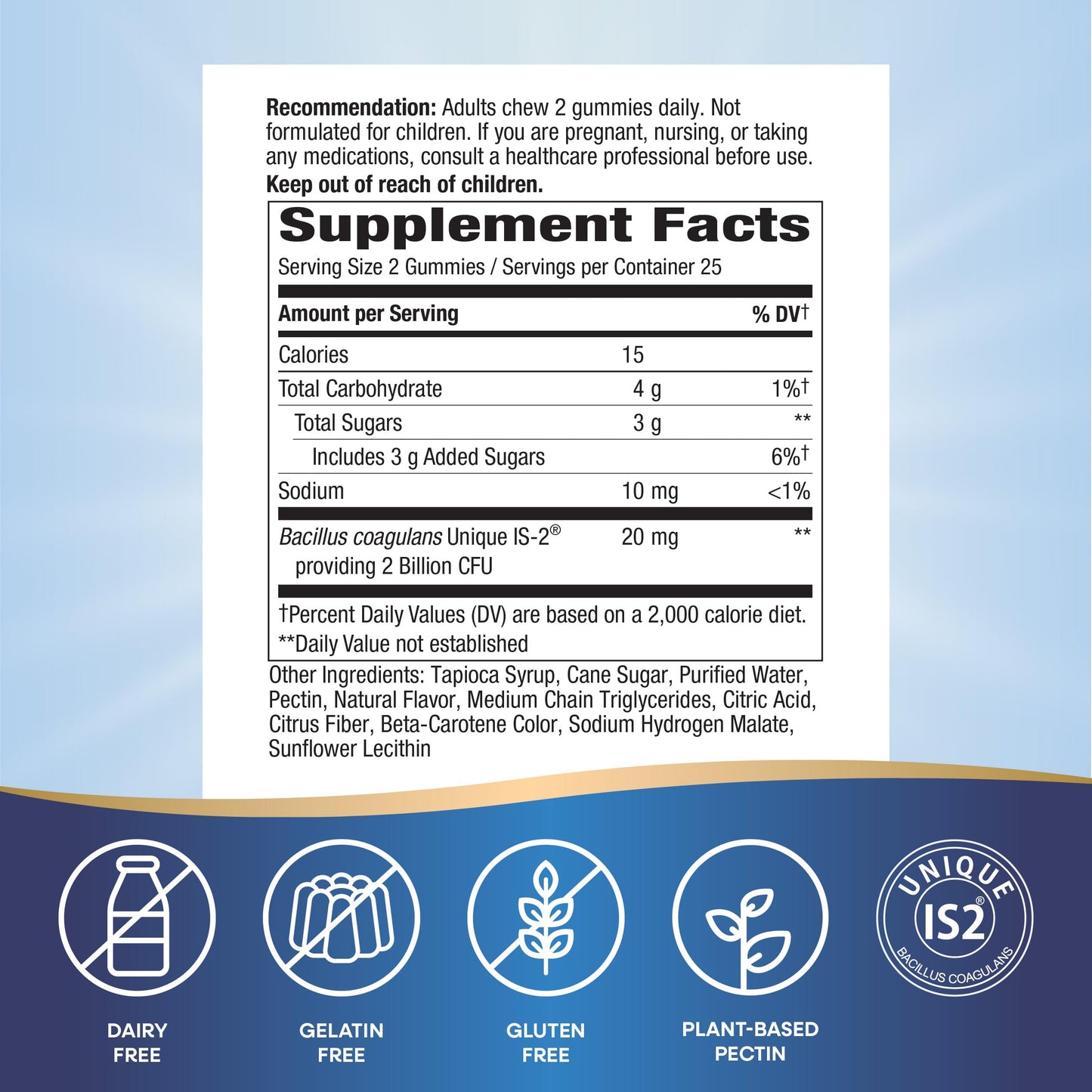 Nature's Way 3-in-1 Women’s Probiotic Gummies, Reduces Occasional Bloating*, Supports Digestive & Vaginal Health*, Clinically Studied Probiotic Strain, Gluten Free, Orange Flavored, 60 Gummies