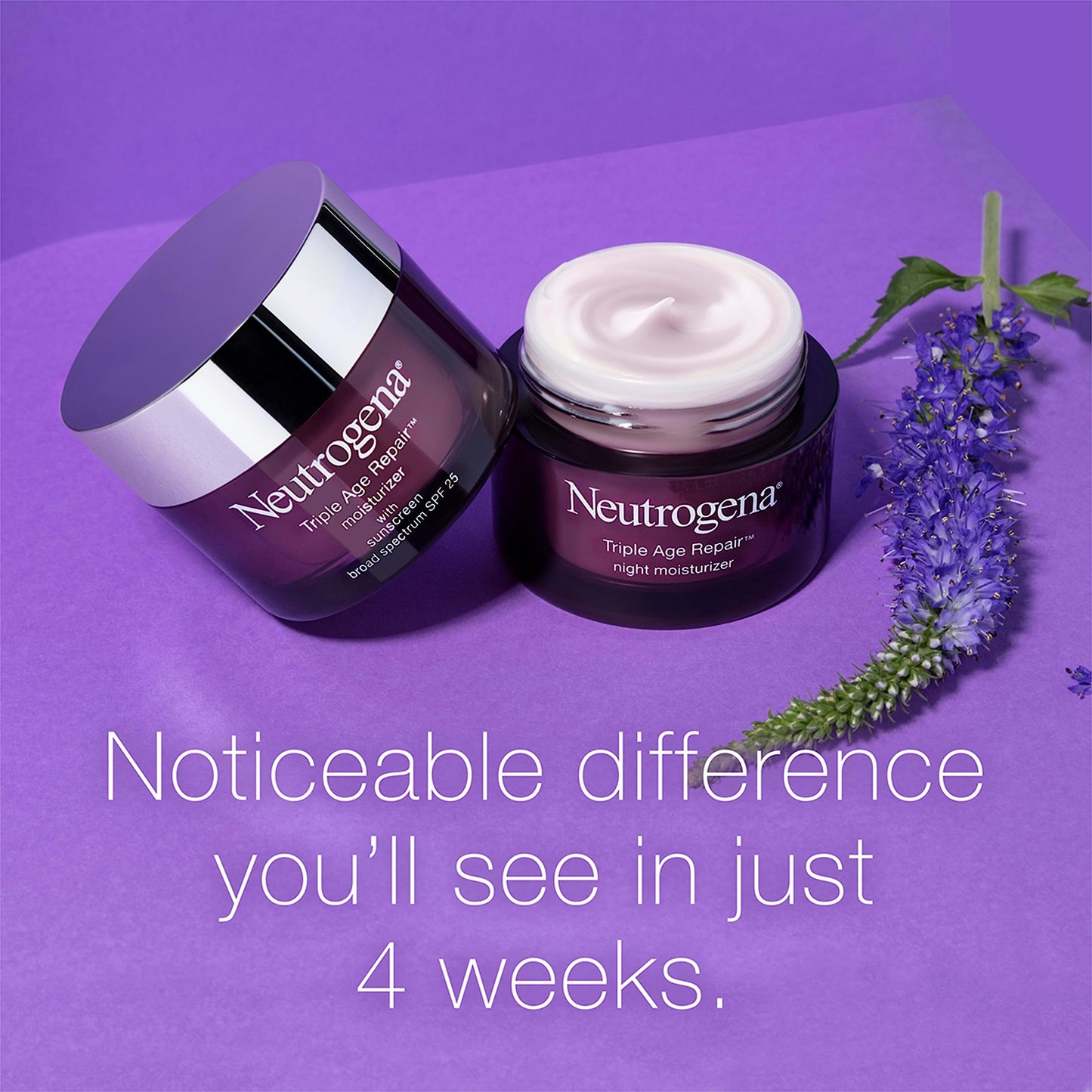 Neutrogena Triple Age Repair Night Cream, 1.7oz Jar, Anti-Aging Face Cream, Face Moisturizer For Women & Men, Hydrating Night Face Moisturizer for Even Skin Tone & Firming, Vitamin C