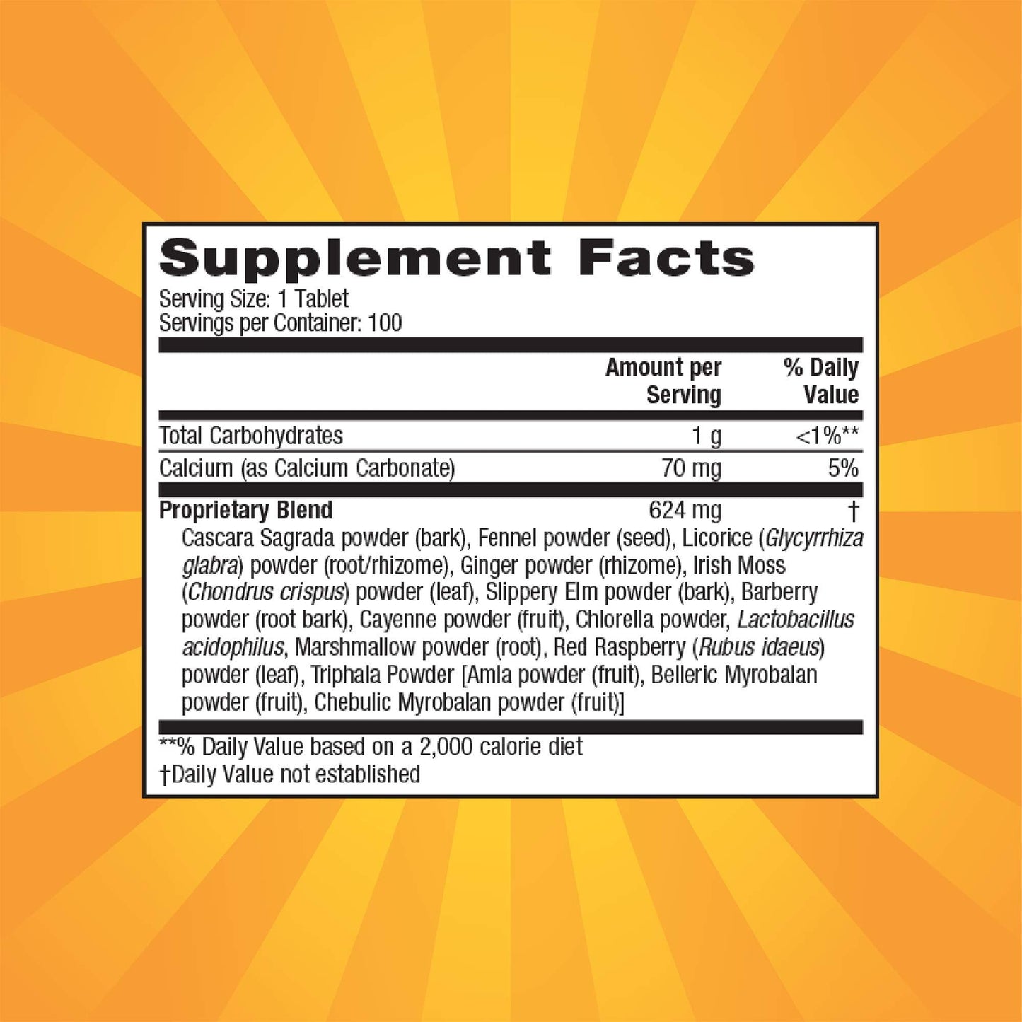 Nature's Secret Super Cleanse Extra Strength Total Body Cleanse, Support - Stimulating Blend of 14 Herbs with Probiotics - 100 Tablets