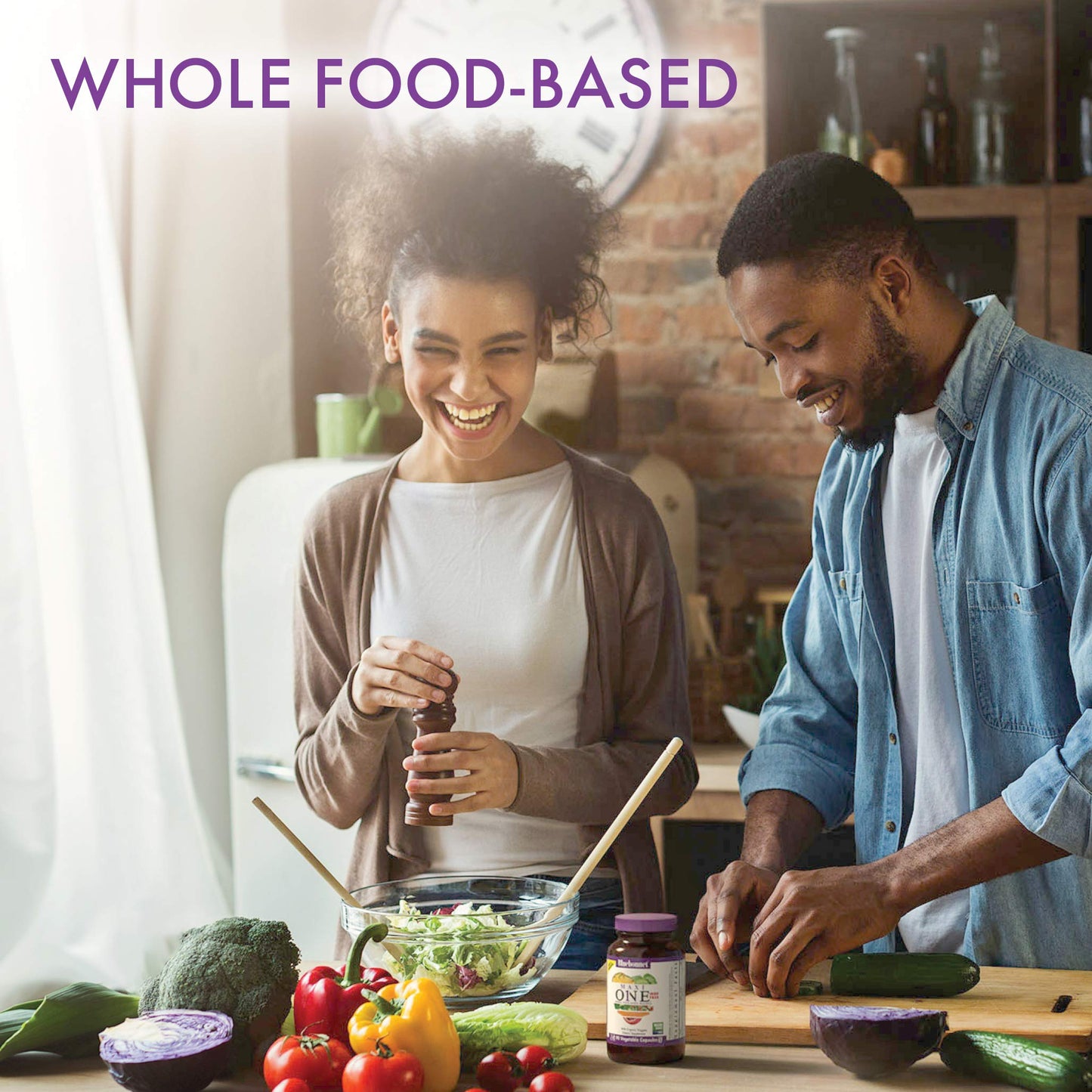Bluebonnet Nutrition Maxi One Whole Food Multiple, Enzymes, Energy, Vitality, Gluten, Kosher, Soy & Dairy-Free, Vegetarian Friendly, Non-GMO, 30 Count