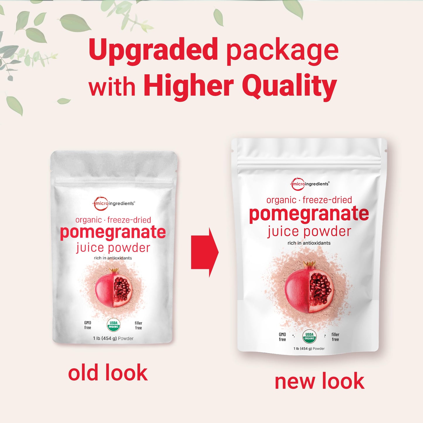 Pre-Order | Arrives in 5–10 Days – Organic Pomegranate Juice Powder, 1 Pound | 100% Natural Fruit Powder | Freeze Dried & Cold Pressed | No Sugar & Additives | Great Flavor for Drinks, Smoothie, & Beverages | Non-GMO & Vegan Friendly