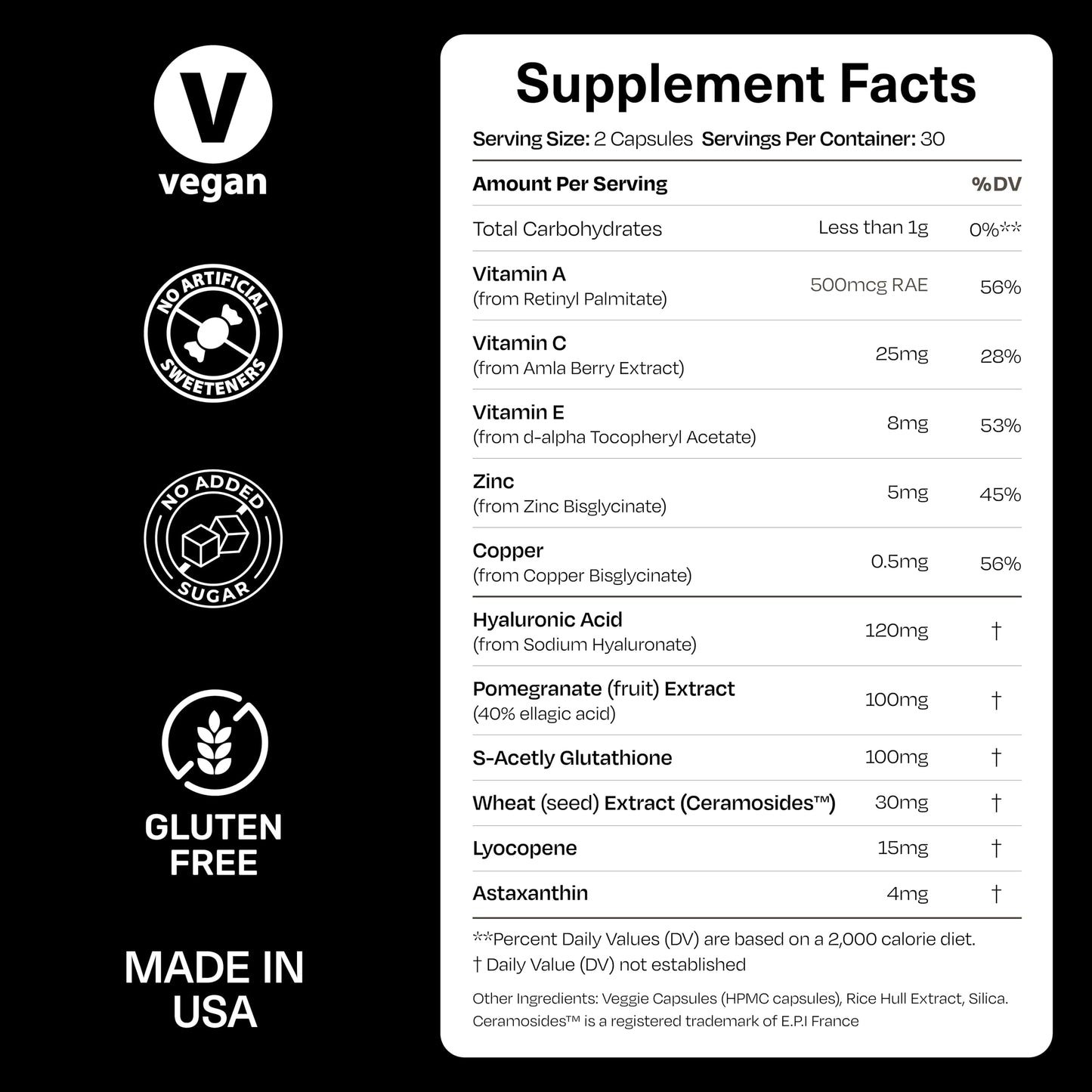 momentM Revitalize with Ceramosides™ & Lycopene for Skin Hydration, Wrinkles, Longevity - Advanced Cellular Rejuvenation Anti Aging Supplement - Hair Skin and Nails Vitamins - Made in USA - 60 Capsule