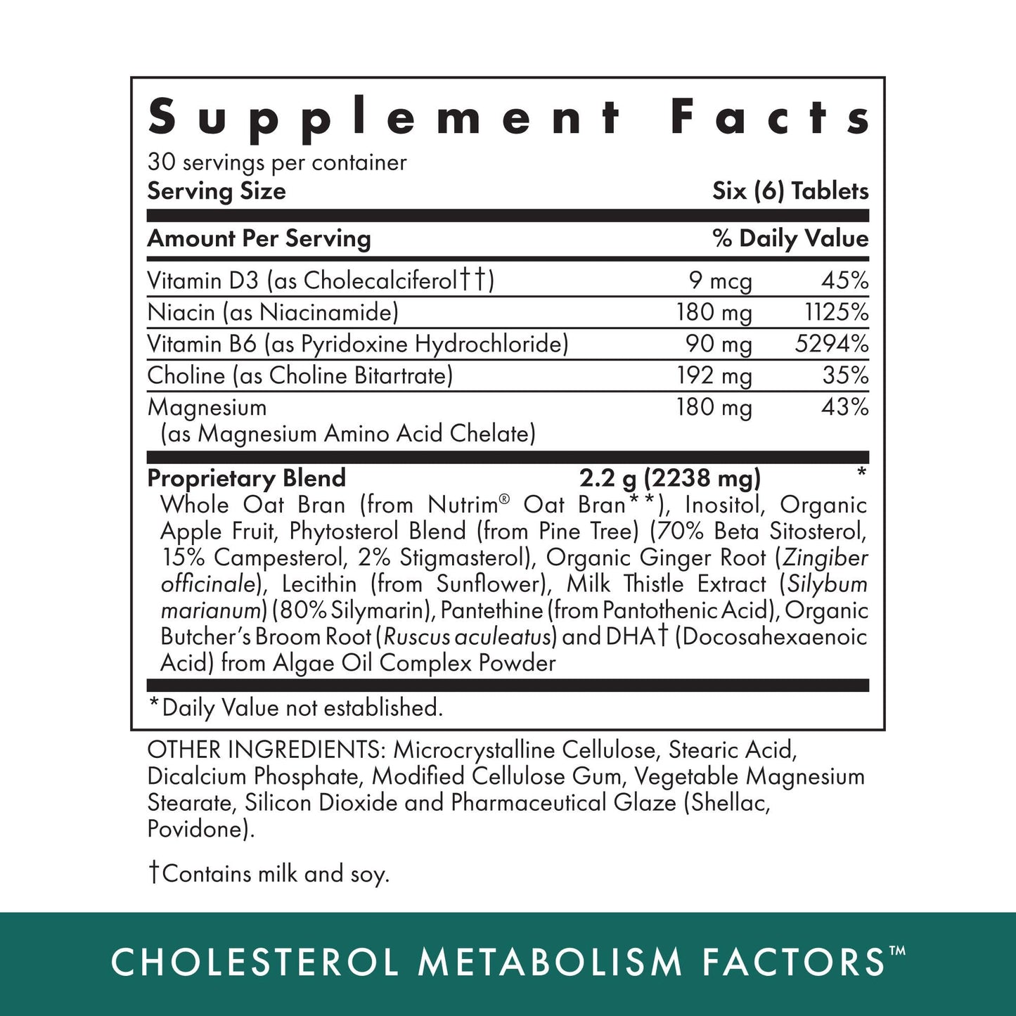 MICHAEL'S Health Naturopathic Programs Cholesterol Metabolism Factors - 180 Tablets - Helps Improve Circulation - Statin & Red Yeast Rice Free - 30 Servings