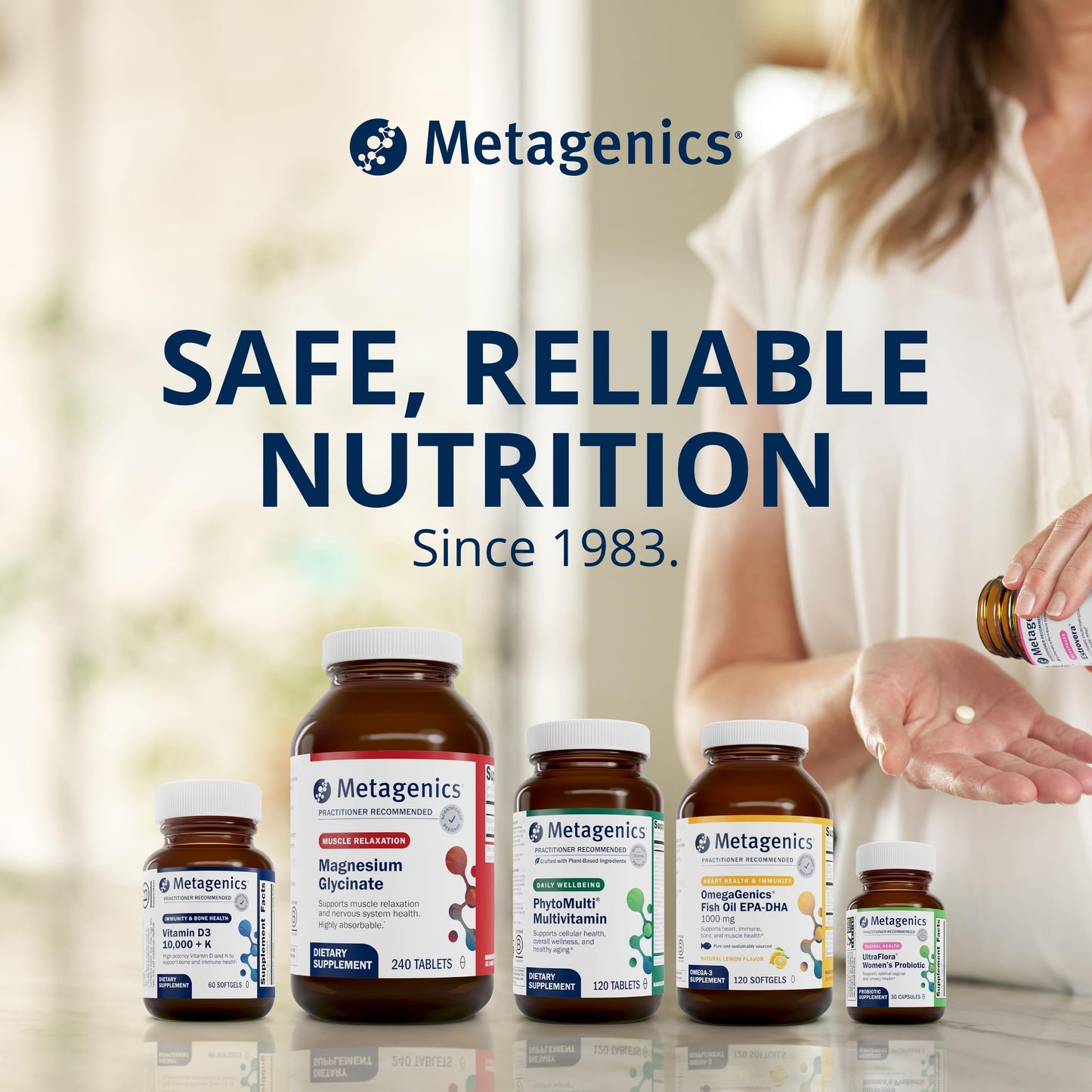 Metagenics UltraFlora Balance Probiotic - Daily Gut Health Supplement* - Offers Digestive & Immune System Support* - Vegetarian, Non-GMO & Gluten-Free - 30 Capsules