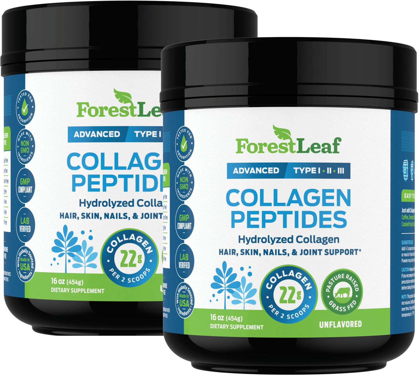 Pre-Order | Arrives in 5–10 Days – Collagen Peptides Powder Unflavored - Hydrolyzed Collagen Protein Powder Type 1, 2 & 3 - Grass Fed Keto Collagen Powder for Women & Men - Vital Hair, Skin, Nails, Joints, Recovery, 11g Per Serving