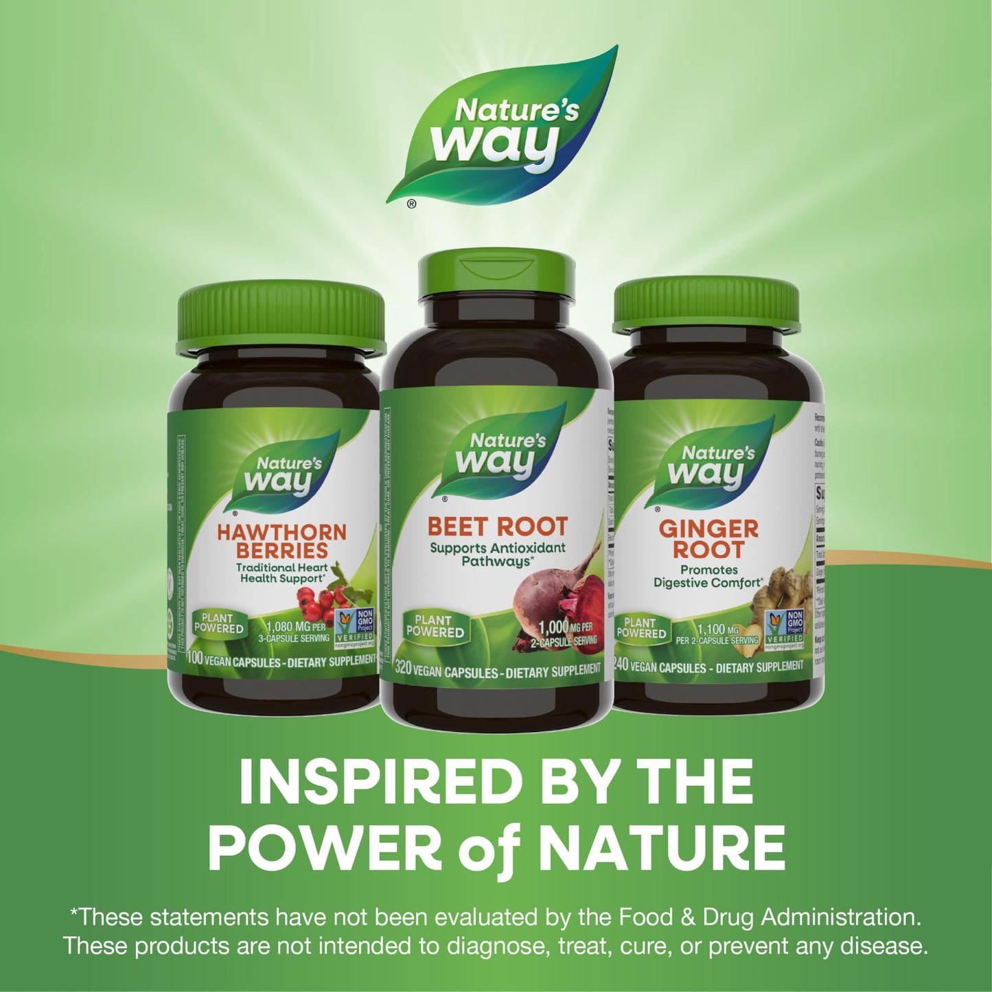 Nature's Way Beet Root, Supports Antioxidant Pathways*, Helps Neutralize Free Radicals*, 1,000 mg per 2-Capsule Serving, Vegan, 320 Capsules