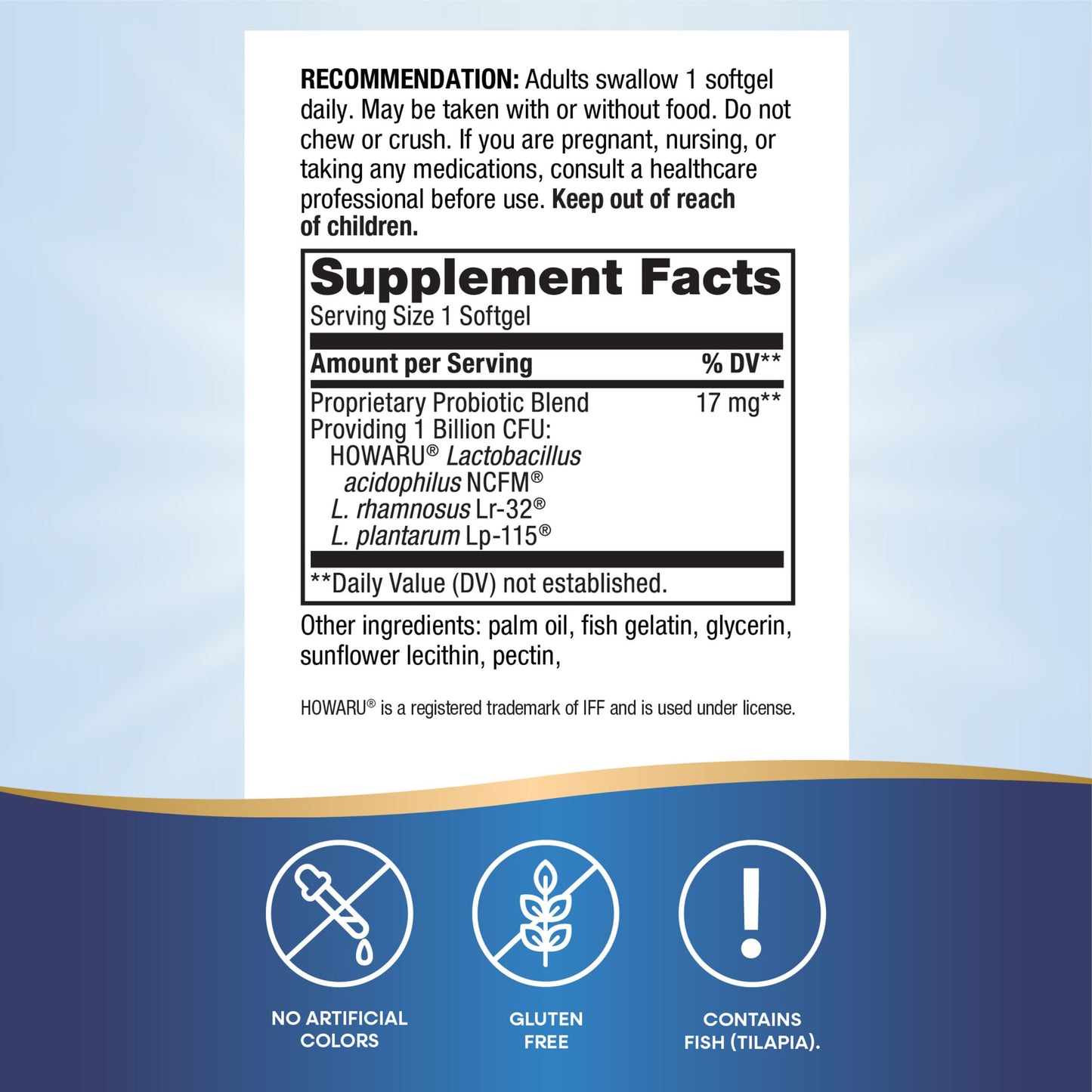 Nature's Way Women's Probiotic Pearls, Supports Vaginal and Digestive Health*, Protects Against Occasional Constipation & Bloating*, 1 Billion Live Cultures, 30 Softgels (Packaging May Vary)