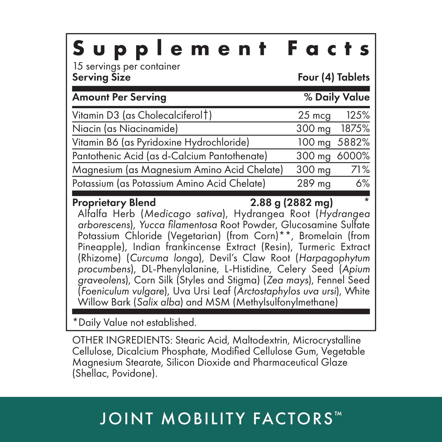 Michael's Health Naturopathic Programs Joint Mobility Factors - 60 Vegetarian Tablets - Essential Nutrients for Proper Joint Function - with Non-GMO Glucosamine Sulfate - Kosher - 15 Servings