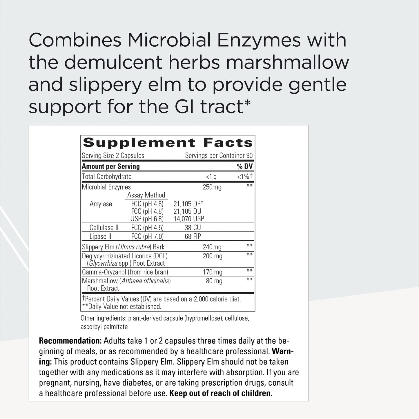 Integrative Therapeutics - Similase Sensitive Stomach - Clinician-Developed - Digestive Enzymes with Soothing Herbs* - Vegan - 180 Vegetable Capsules