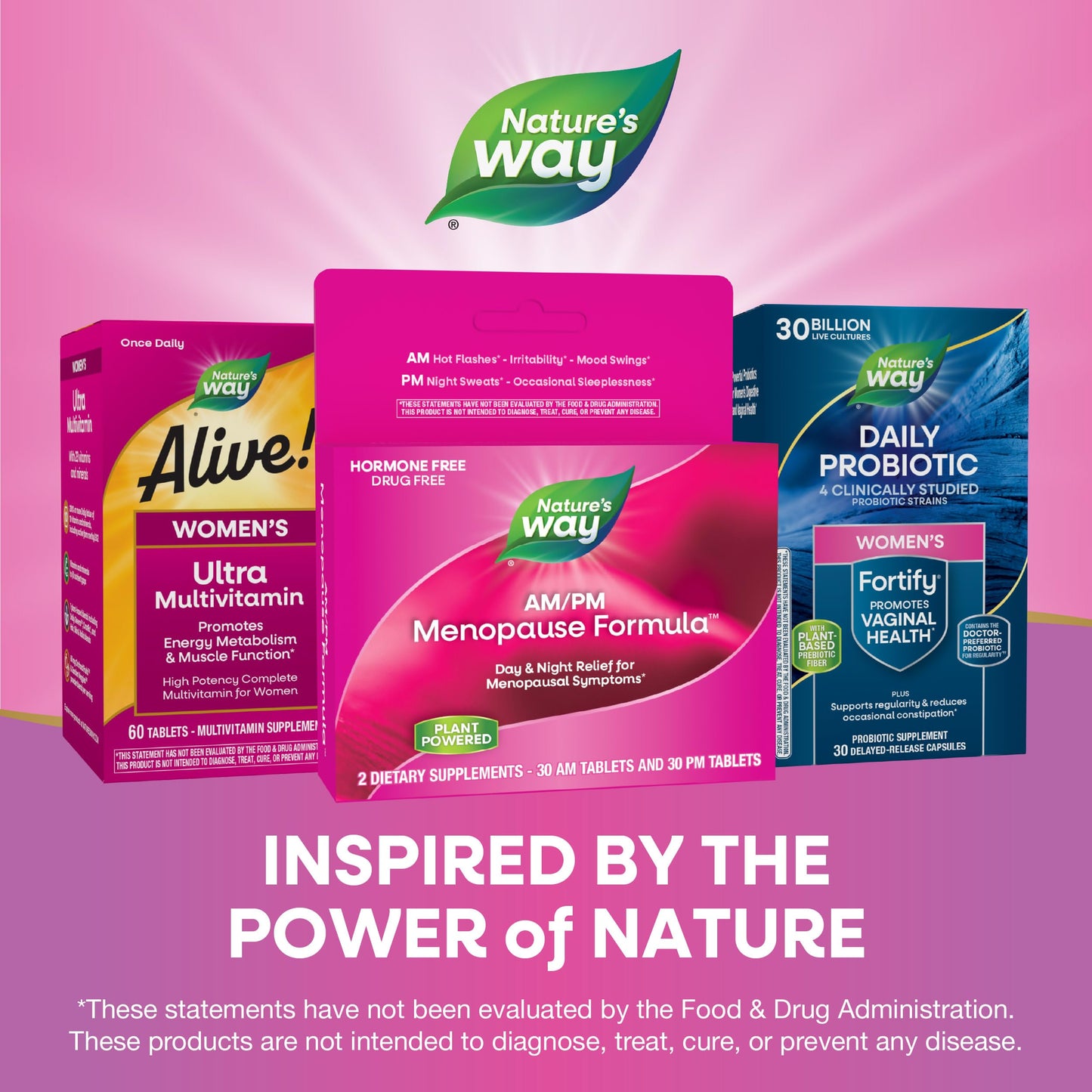 Nature's Way AM/ PM Menopause, Hot Flash Relief*, Night Sweats*, Restful Sleep*, Mood Swings*, Hormone-Free Formulas with Black Cohosh, L-Theanine, Valerian, 60 Tablets (Packaging May Vary)