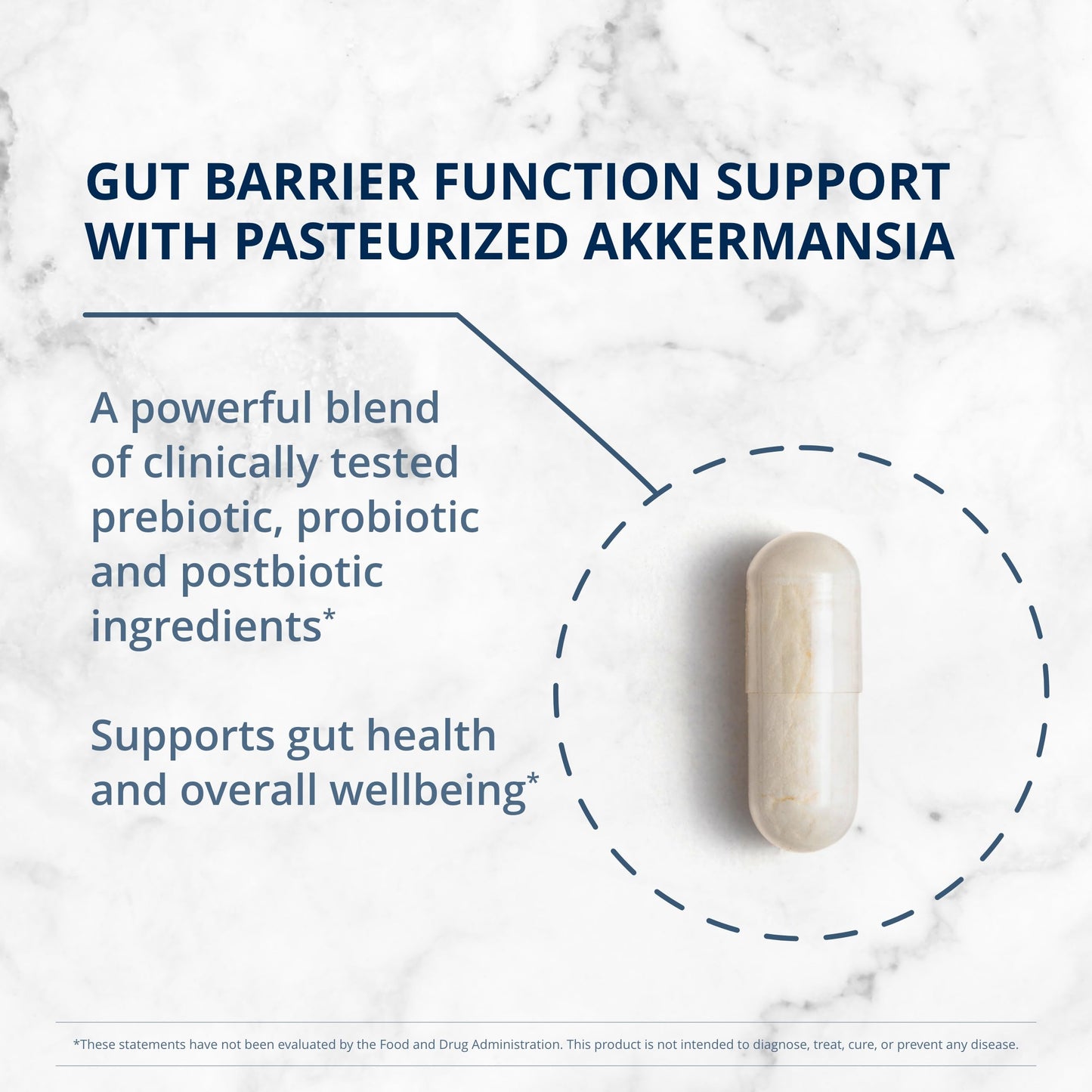 Metagenics UltraFlora Triplebiotic with Akkermansia- Digestive Supplement for Gut Health & Gut Barrier Function* - Contains Prebiotic, Probiotic & Postbiotic - 30 Capsules