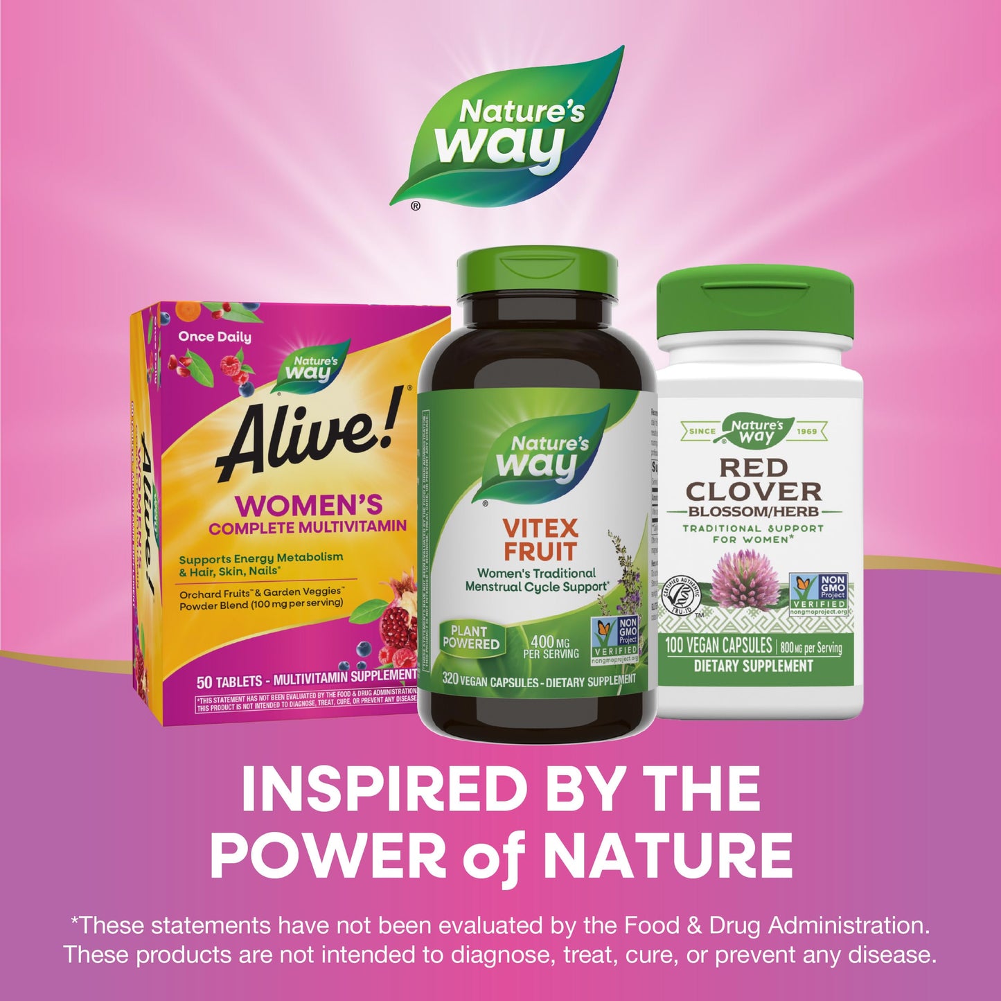 Nature's Way Vitex Fruit, Traditional Menstrual Cycle Support*, Traditional Women's Health Support*, Chasteberry, Vegan, 320 Capsules (Packaging May Vary)