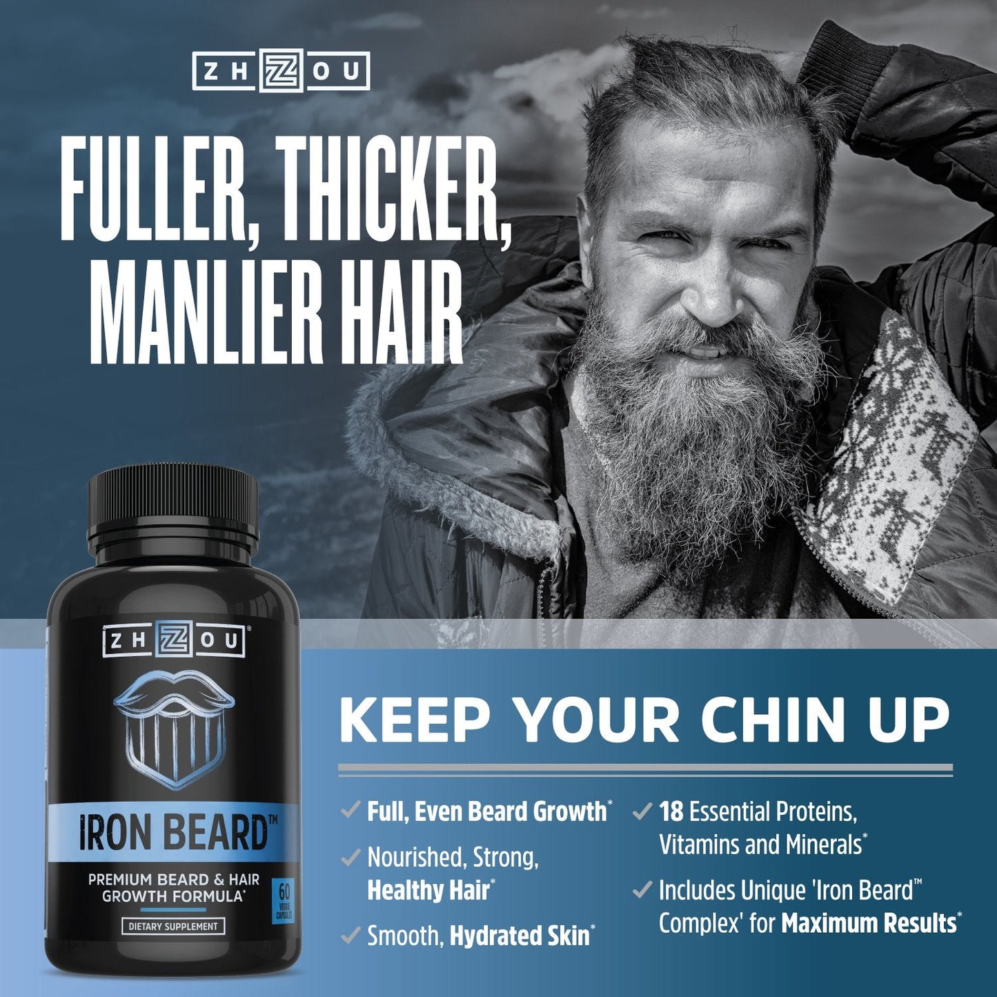 ZHOU Iron Beard : 17: Vcp, (Btl-Plastic) 60ct
