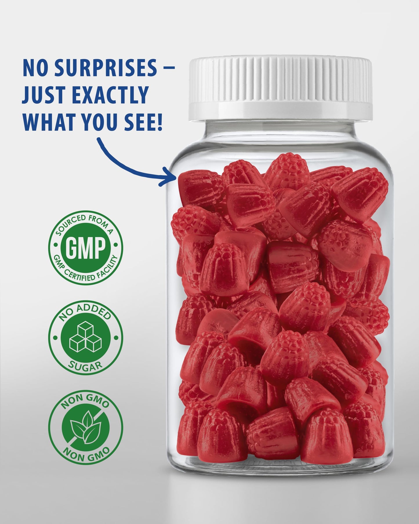 Sugar-Free Magnesium Gummies for Kids & Teens - 500mg Calm Magnesium Citrate Gummies - Chewable Magnesium Gummy Supplement for Sleep, Mood & Muscle Support