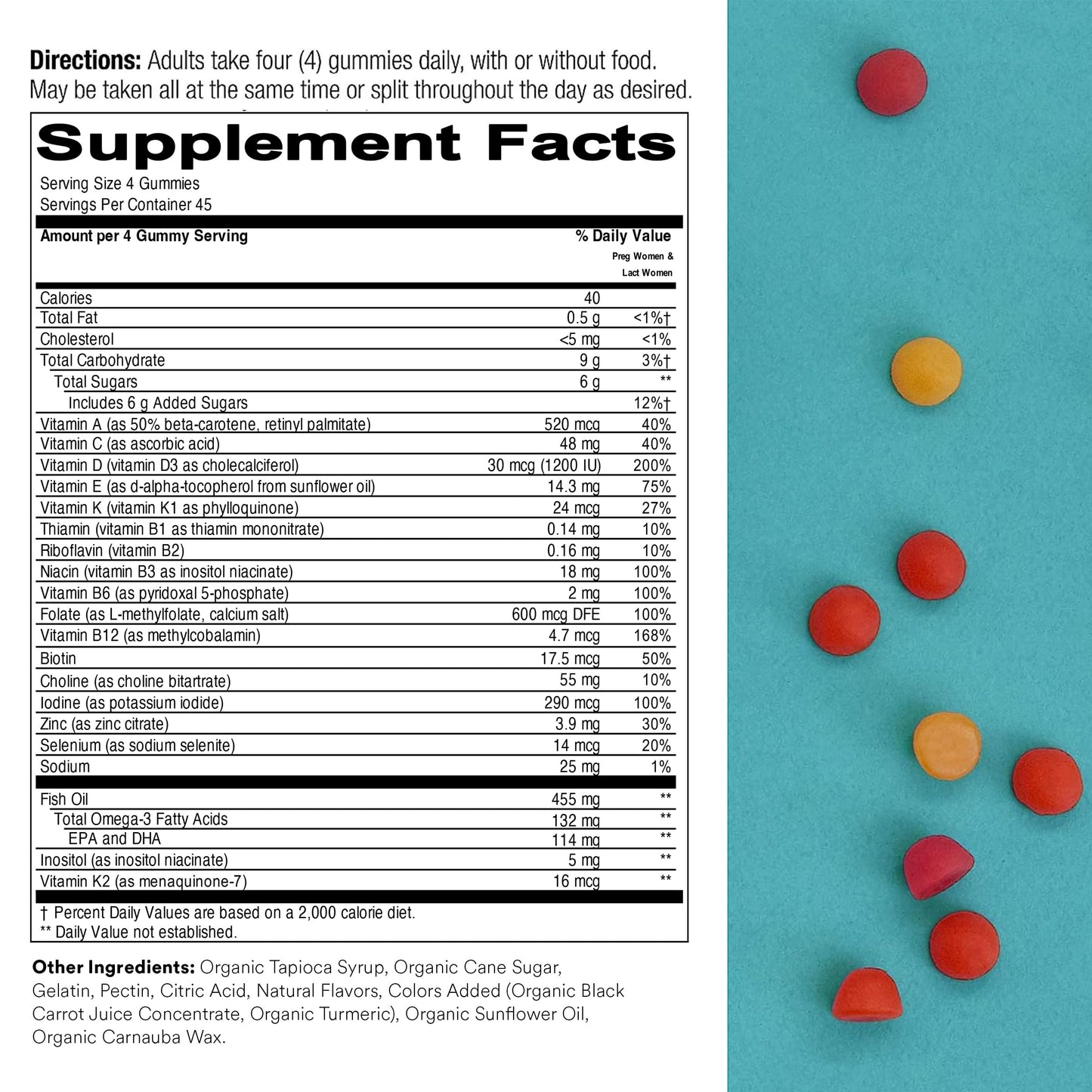 SmartyPants Prenatal and Toddler Multivitamin Gummies Bundle: Omega 3 Fish Oil (EPA/DHA), Biotin, Methylfolate, Vitamin D3, C, Vitamin B12, B6, A, K & Zinc for Immune Support (30 Day Supply)