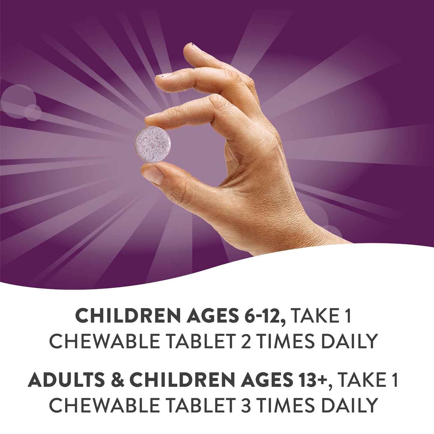 Nature's Way Cold Relief for Kids 6+, Umcka, Shortens Duration & Reduces Severity, Multi-Symptom Cold Relief, Homeopathic, Phenylephrine Free, Cherry Flavored, 10 Chewable Tablets