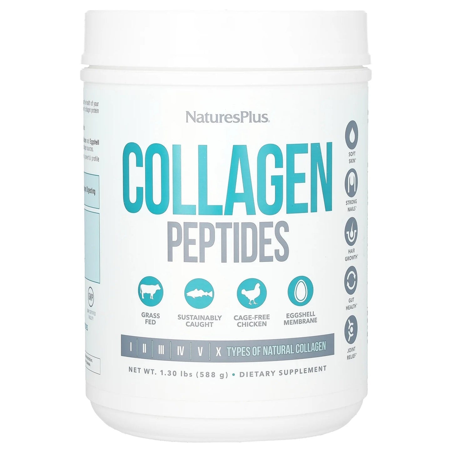 NaturesPlus
Collagen Peptides, 1.3 lbs (588 g)
