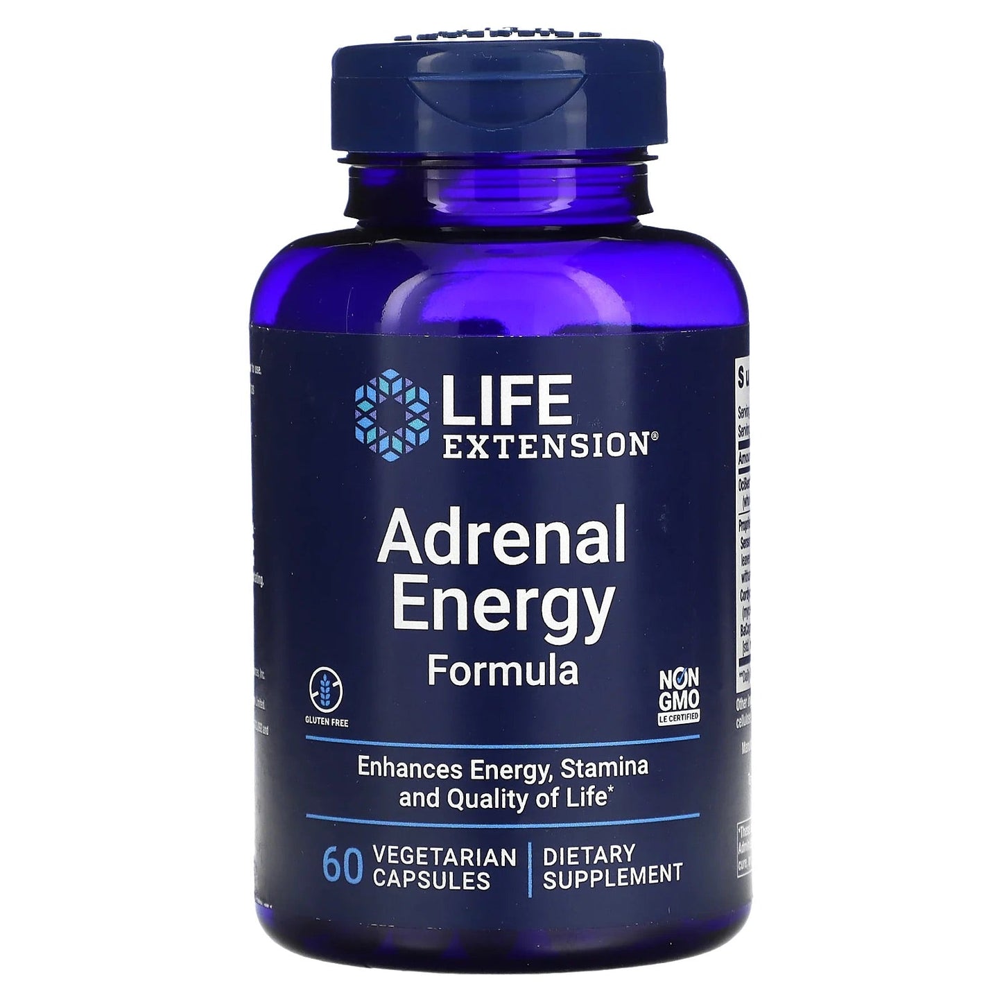 Life Extension
Adrenal Energy Formula, 60 Vegetarian Capsules