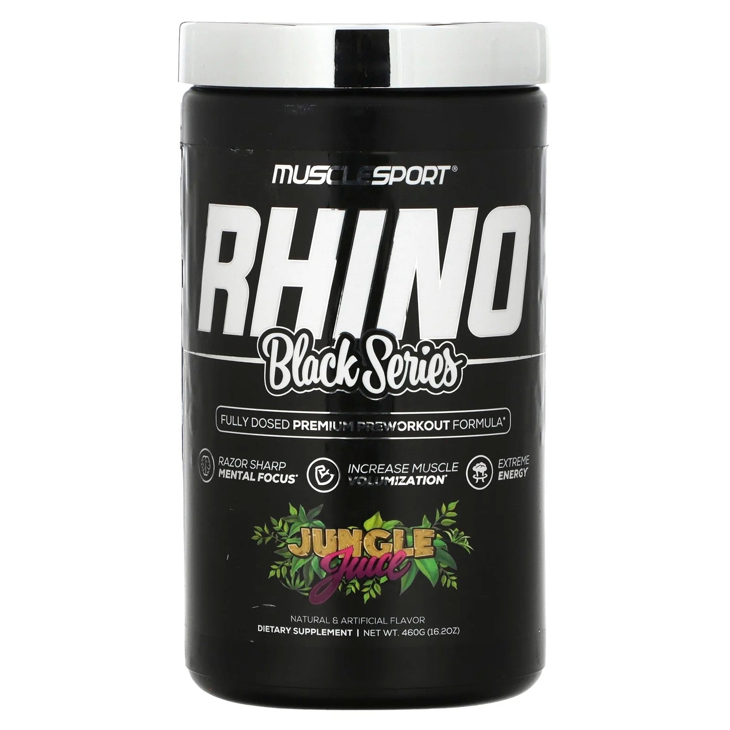 MuscleSport
Black Series, Rhino, Jungle Juice, 16.2 oz (460 g)