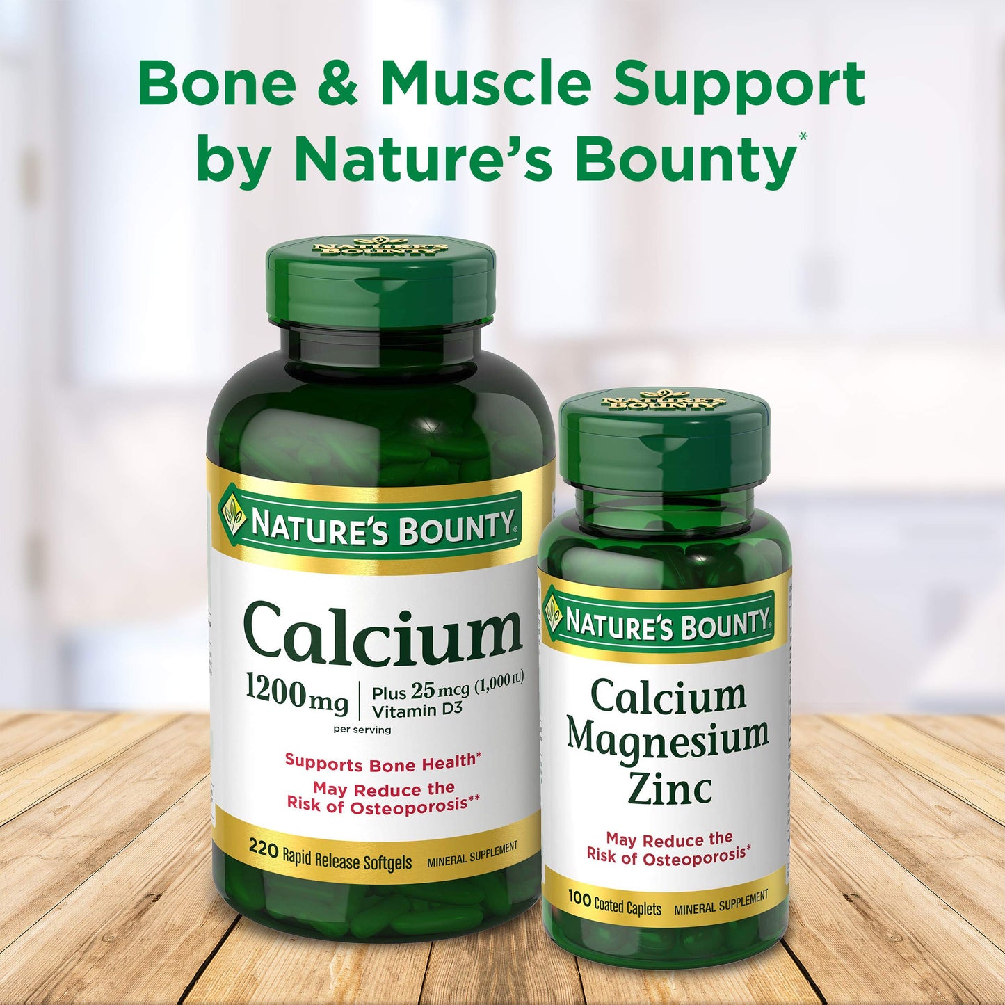 Nature's Bounty Glucosamine Chondroitin Pills and Dietary Supplement, Support Joint Health, 110 Capsules