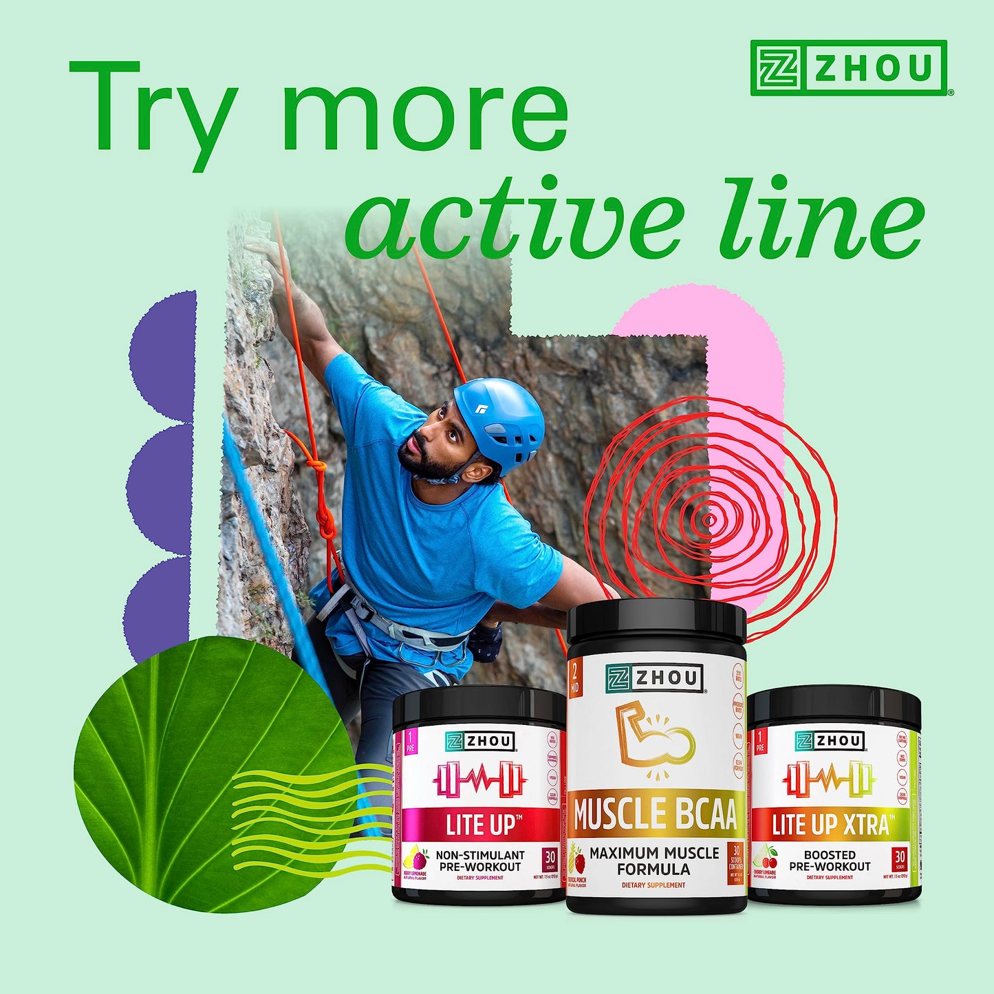 Zhou Nutrition Hydro Fuel, Sugar Free Electrolyte Powder, Replenish Nutrients, Restore Hydration, Natural Mineral Complex with Coconut Water Concentrate, Vegan, Gluten Free, Lemon Lime, 30 servings
