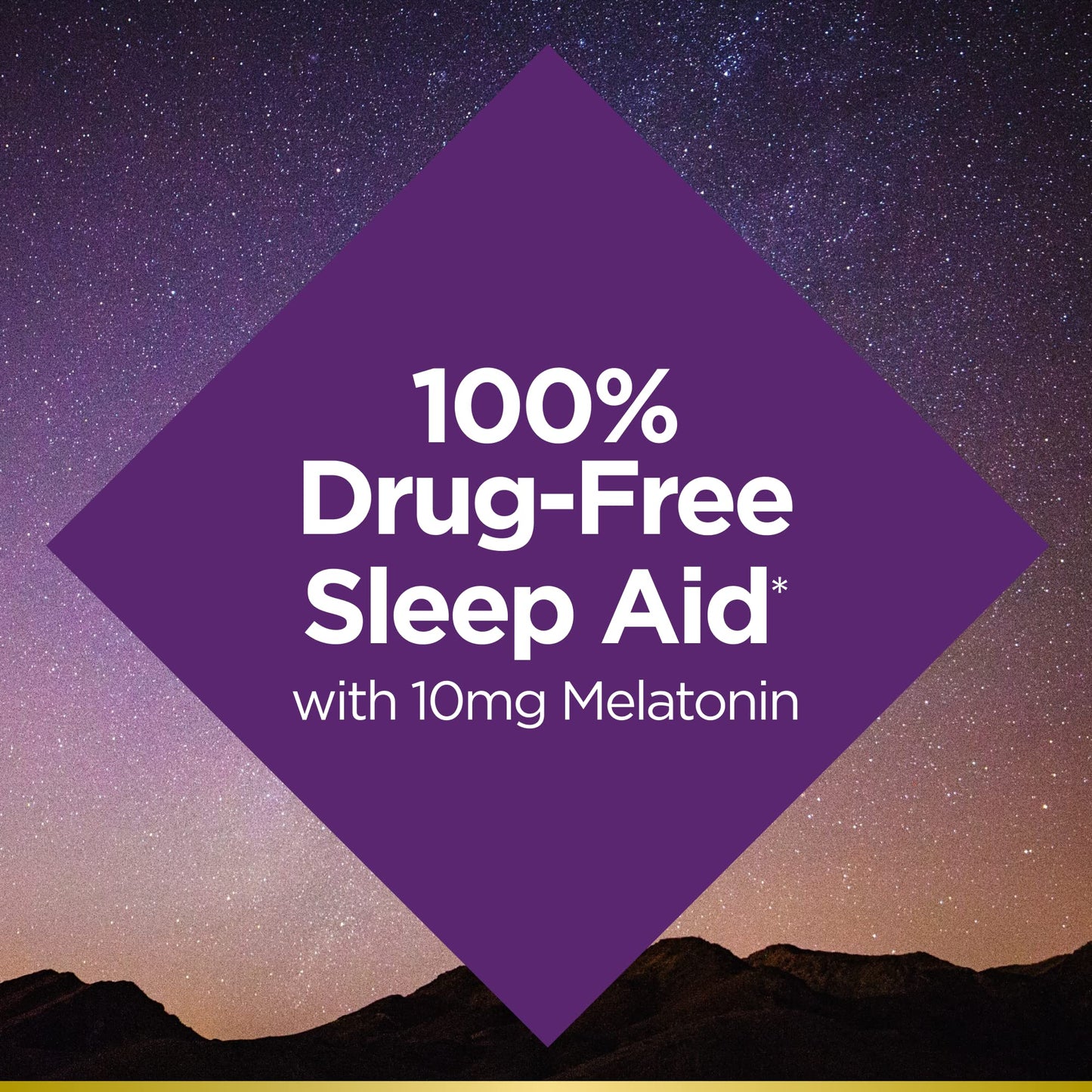Nature's Bounty Sleep3 Gummies, Triple Action Time-Release Sleep Aid, Melatonin 10mg, Blueberry Flavor, 60 Gummies