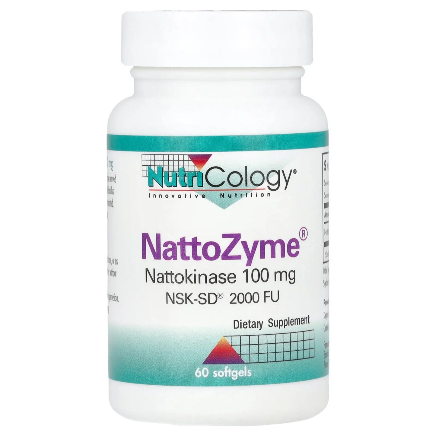 Nutricology
NattoZyme® Nattokinase, 100 mg (2,000 FU), 60 Softgels