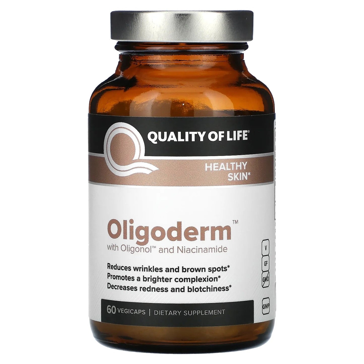 Quality of Life
Oligoderm with Oligonol and Niacinamide, 60 VegiCaps
