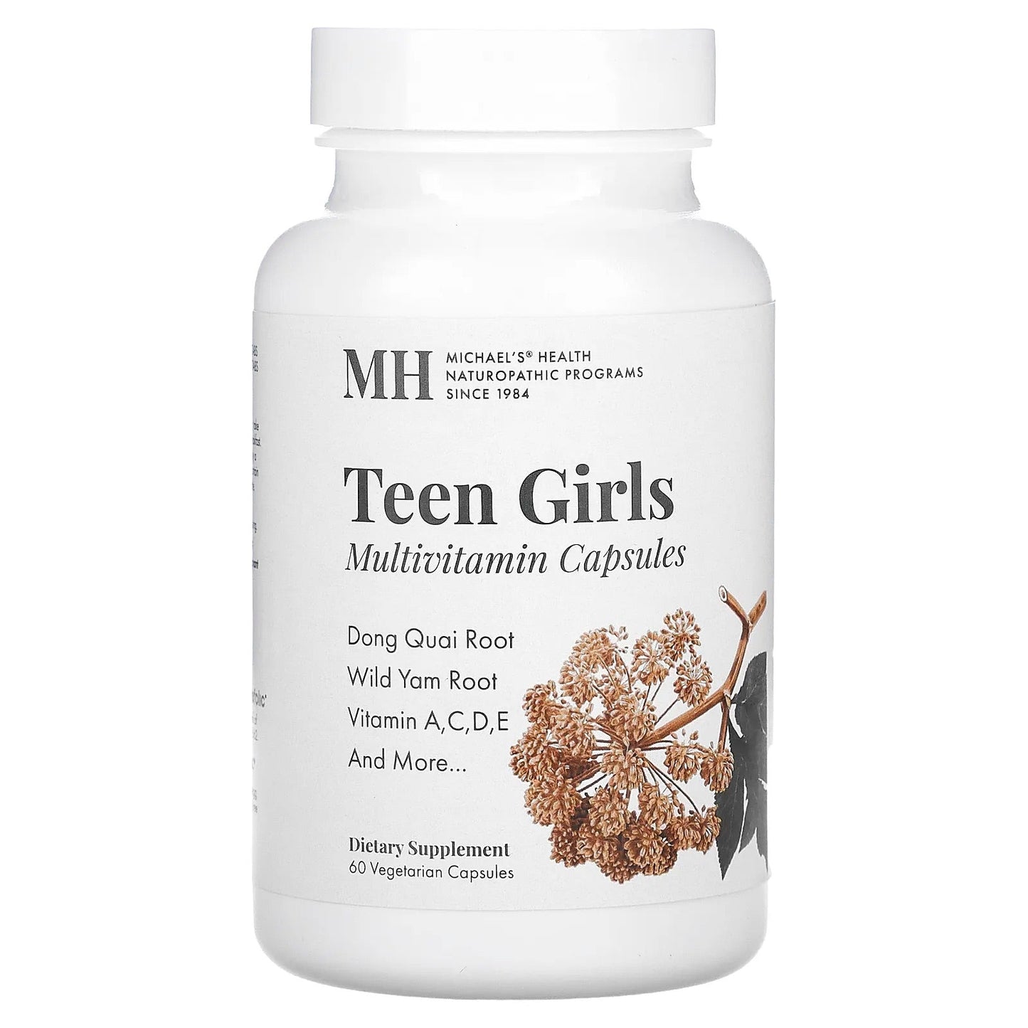 Michael's Naturopathic
Teen Girls Multivitamin, 60 Vegetarian Capsules