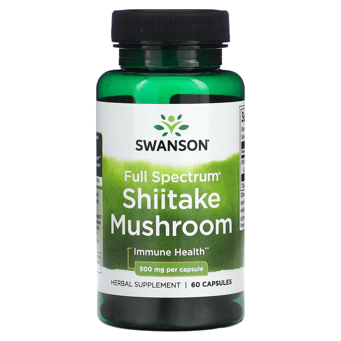 Swanson
Full Spectrum Shiitake Mushroom, 500 mg, 60 Capsules