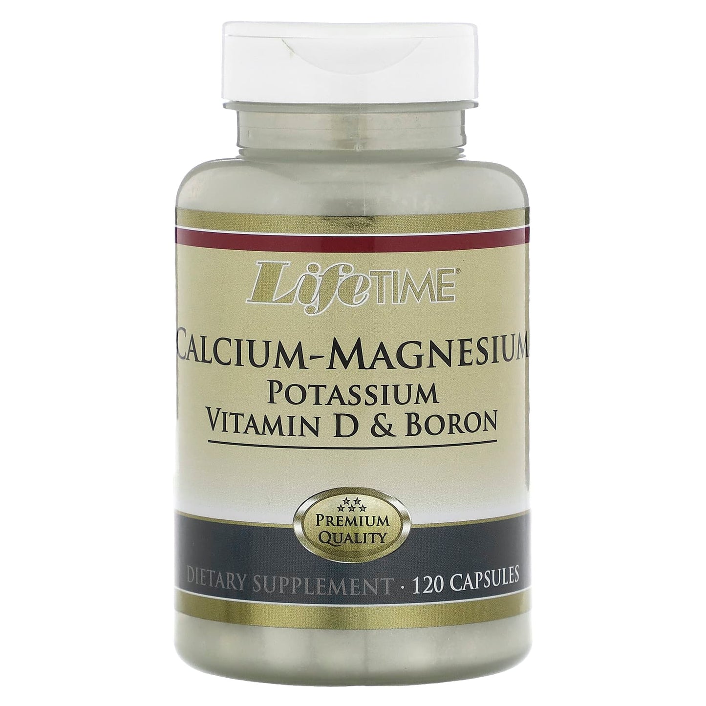 LifeTime Vitamins
Calcium-Magnesium, Potassium, Vitamin D & Boron, 120 Capsules