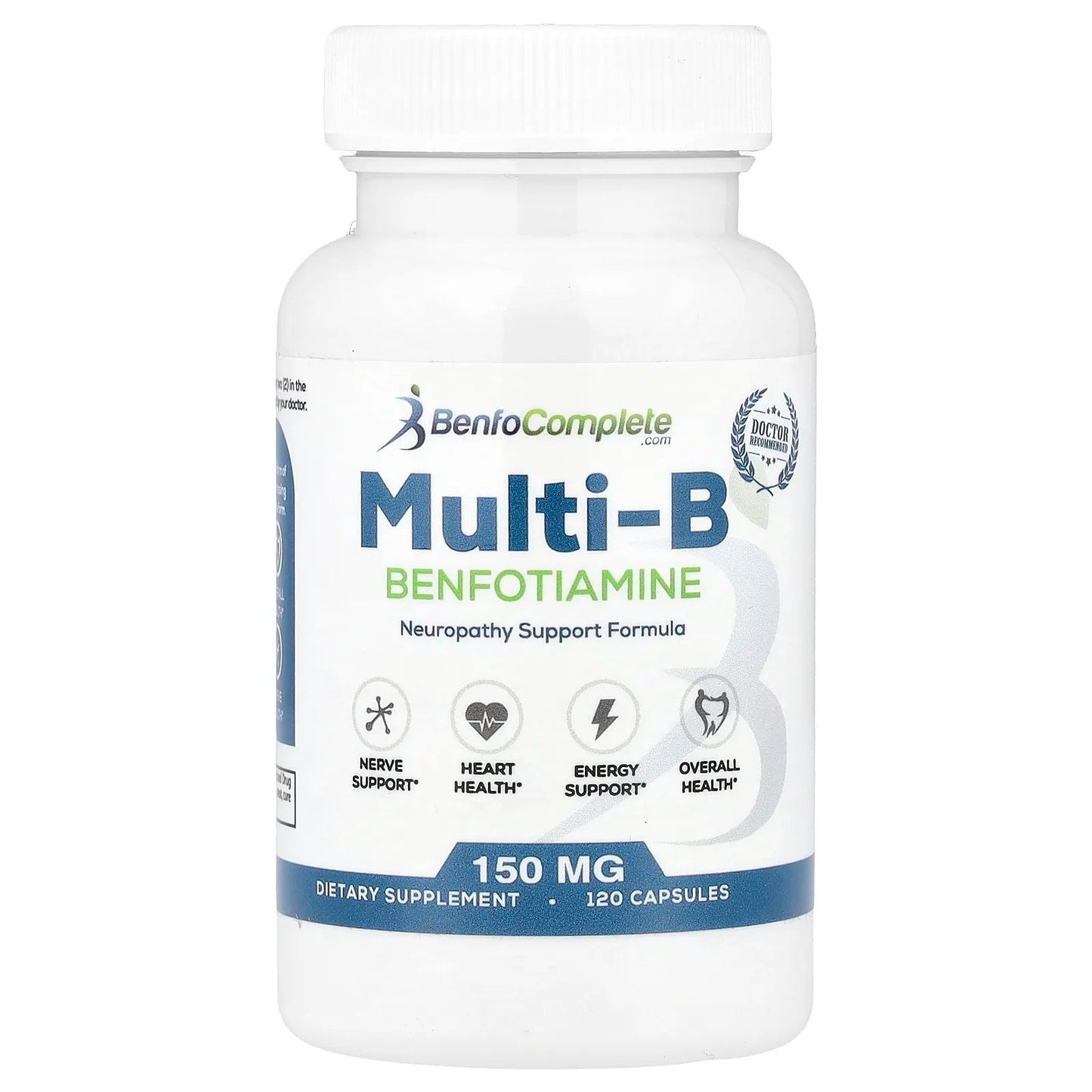 Benfotiamine Inc.
Multi-B Benfotiamine Neuropathy Support Formula, 120 Capsules