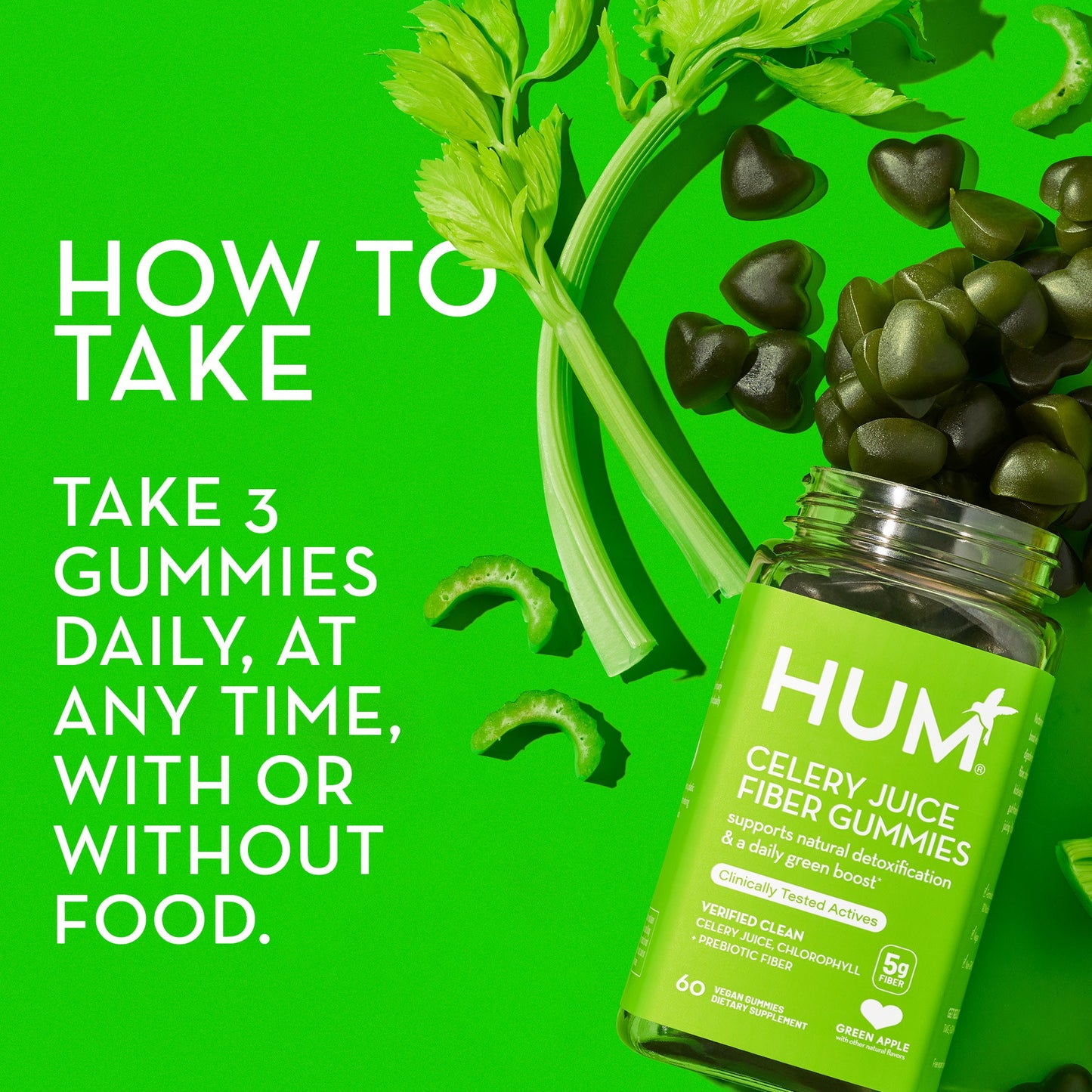 HUM CELERY JUICE FIBER GUMMIES