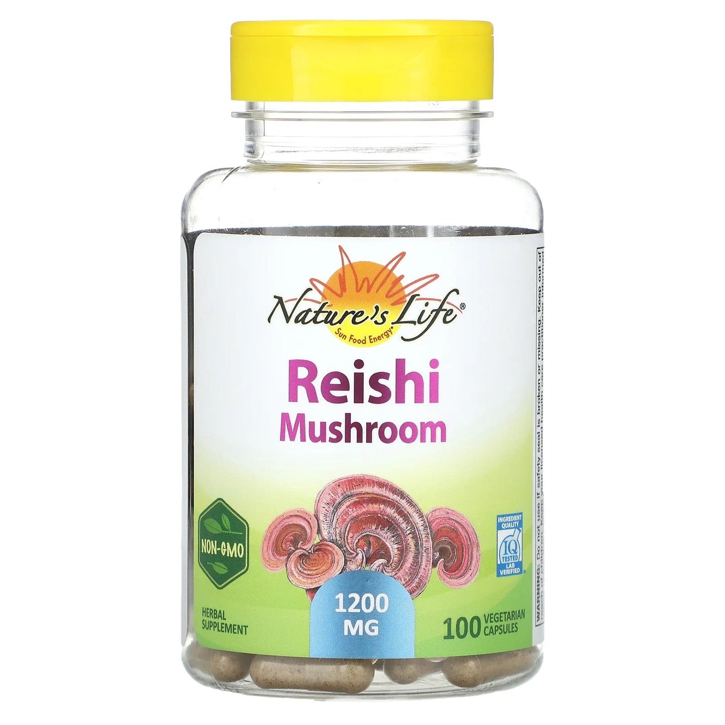 Nature's Life
Reishi Mushroom, 1,200 mg, 100 Vegetarian Capsules (600 mg per Capsule)