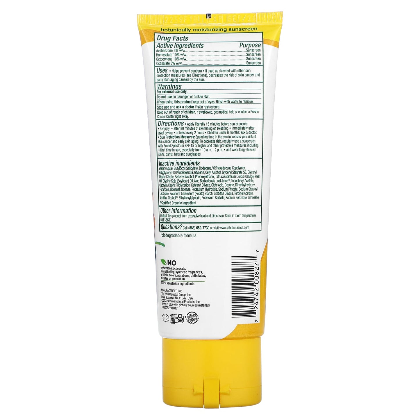 Pre-Order | Arrives in 5–10 Days – Alba Botanica
Hawaiian Sunscreen Lotion, SPF 50, Island Vibe, 3 fl oz (89 ml)
