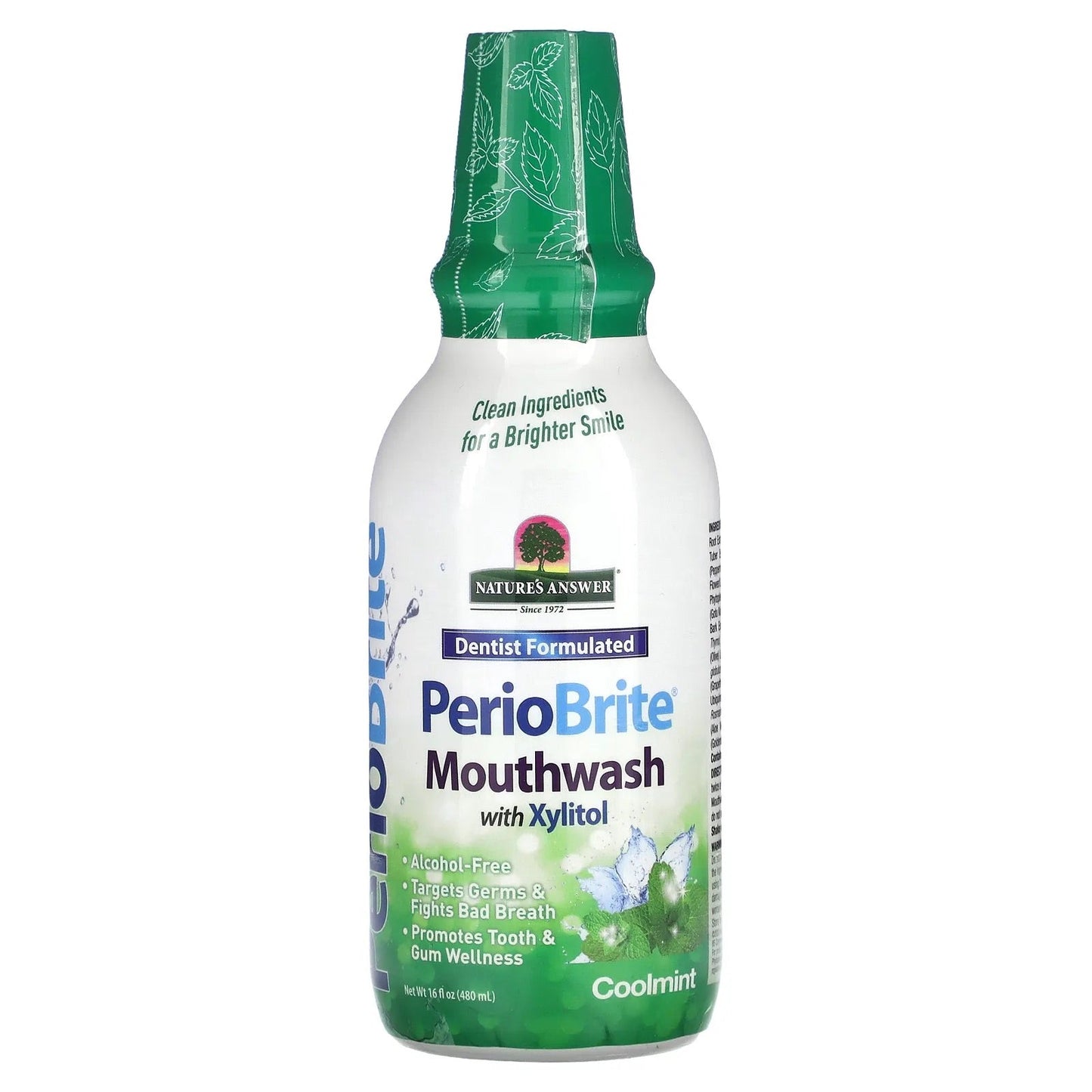 Nature's Answer
PerioBrite, Mouthwash with Xylitol, Coolmint, 16 fl oz (480 ml)