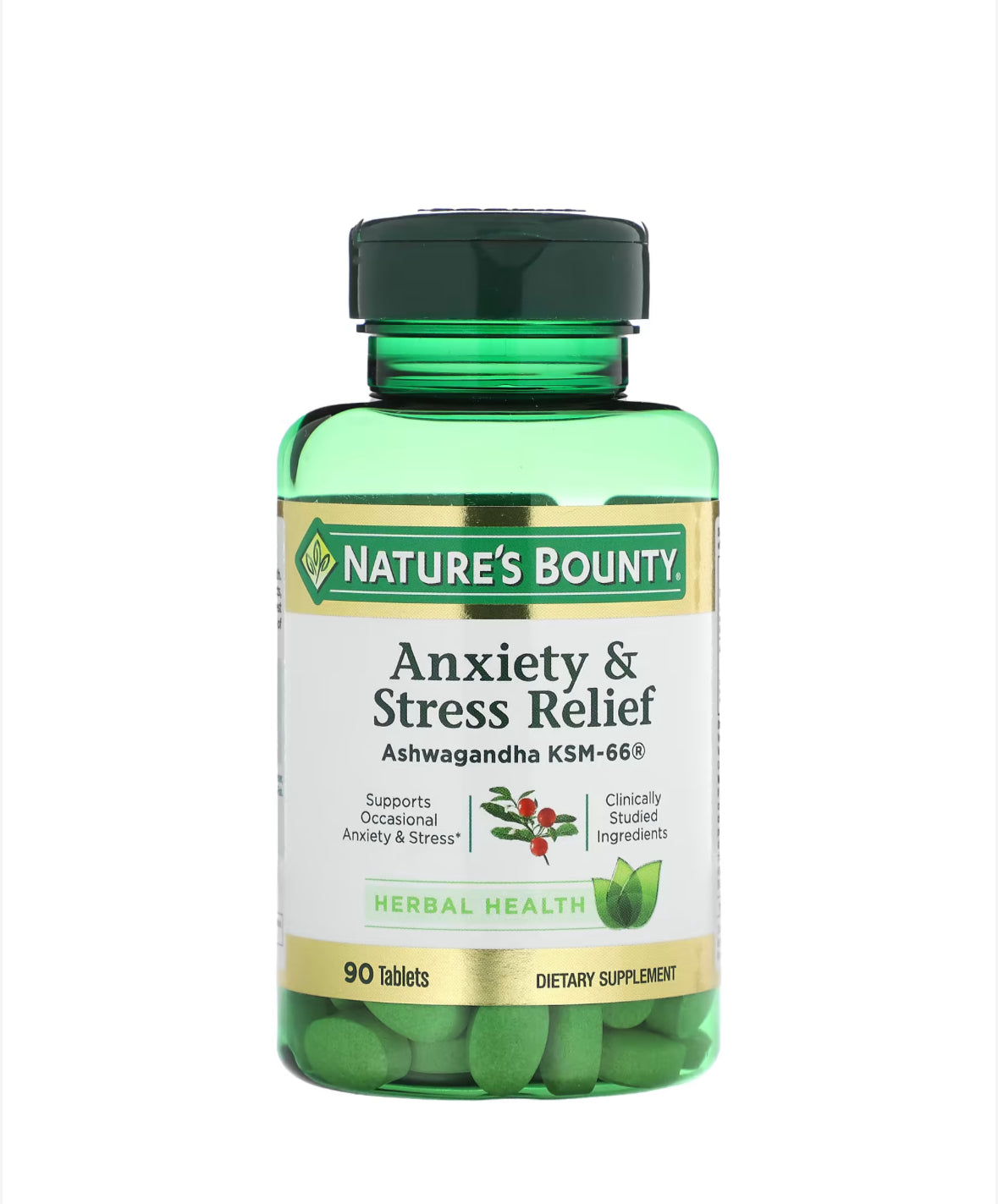 NATURE’S BOUNTY ANXIETY & STRESS RELIEF, 90 TABLETS