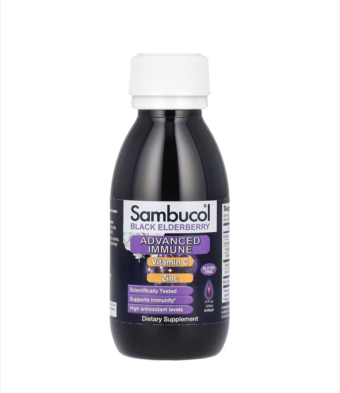Pre-Order | Arrives in 5–10 Days – SAMBUCOL ADVANCED IMMUNE VITAMIN C + ZINC, 120ML