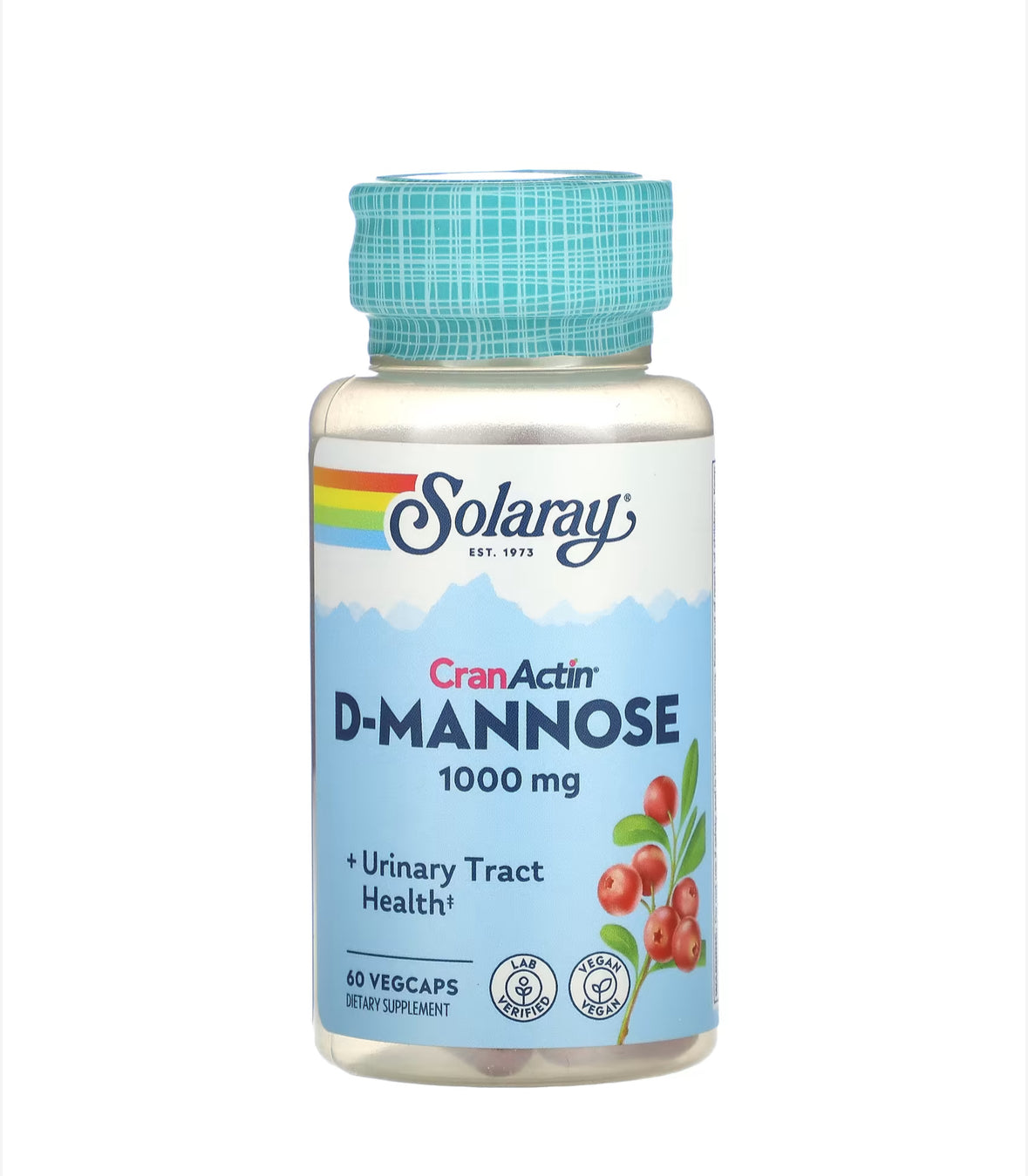 Pre-Order | Arrives in 5–10 Days – SOLARAY CRANACTIN D-MANNOSE 1000MG