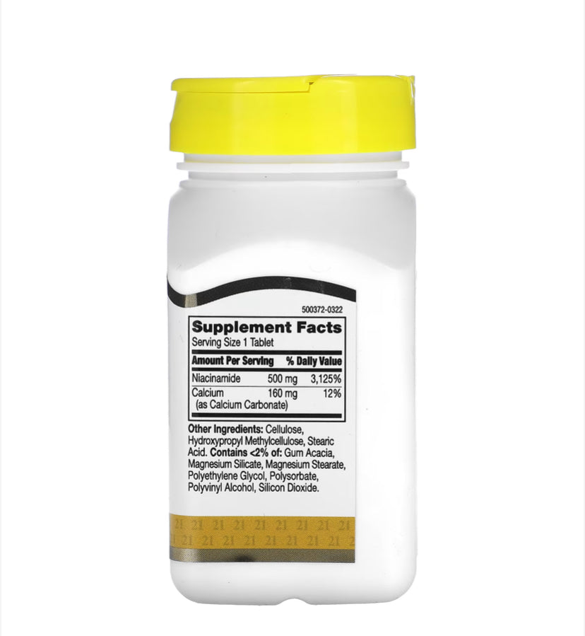 21ST CENTURY NIACINAMIDE 500MG, 110 TABLETS